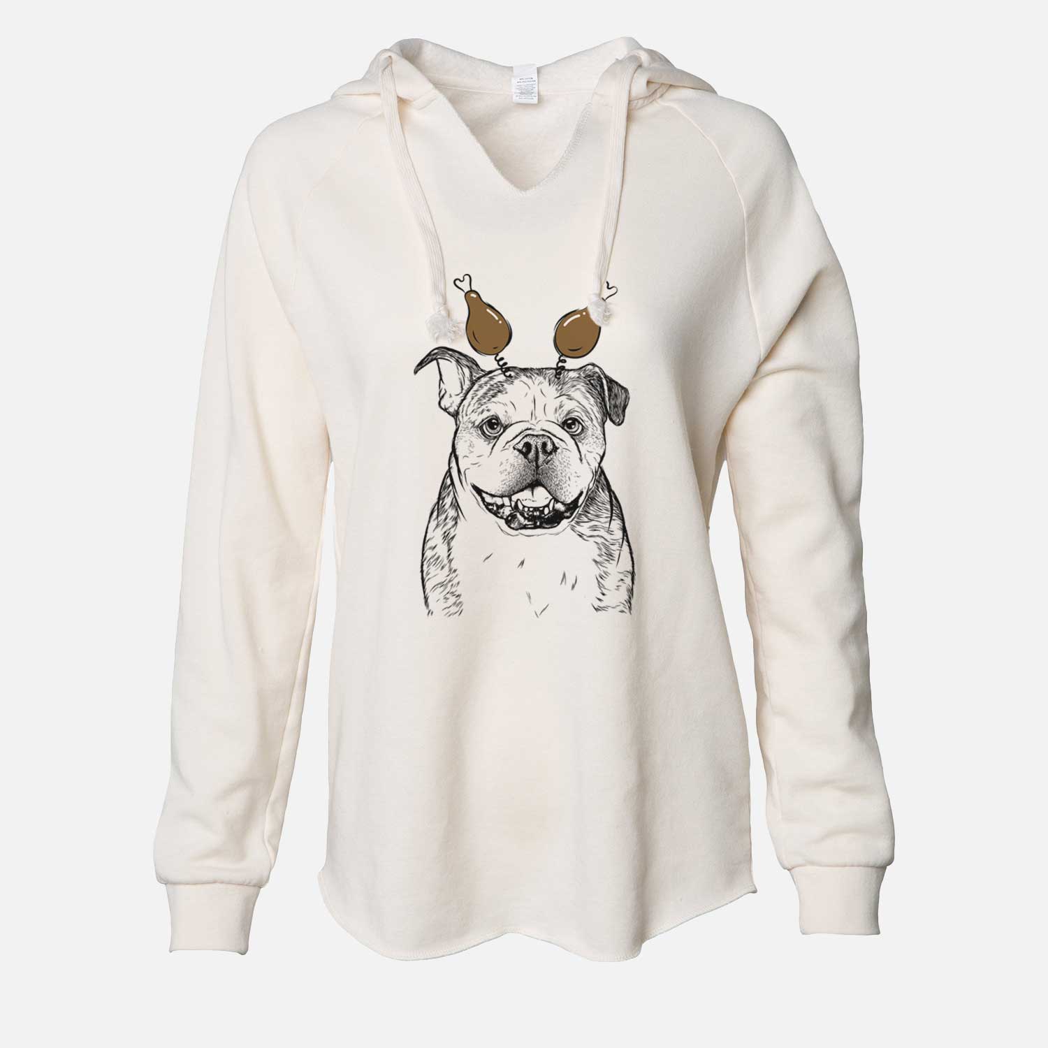 Thanksgiving Agatha the Boston Bulldog - Cali Wave Hooded Sweatshirt