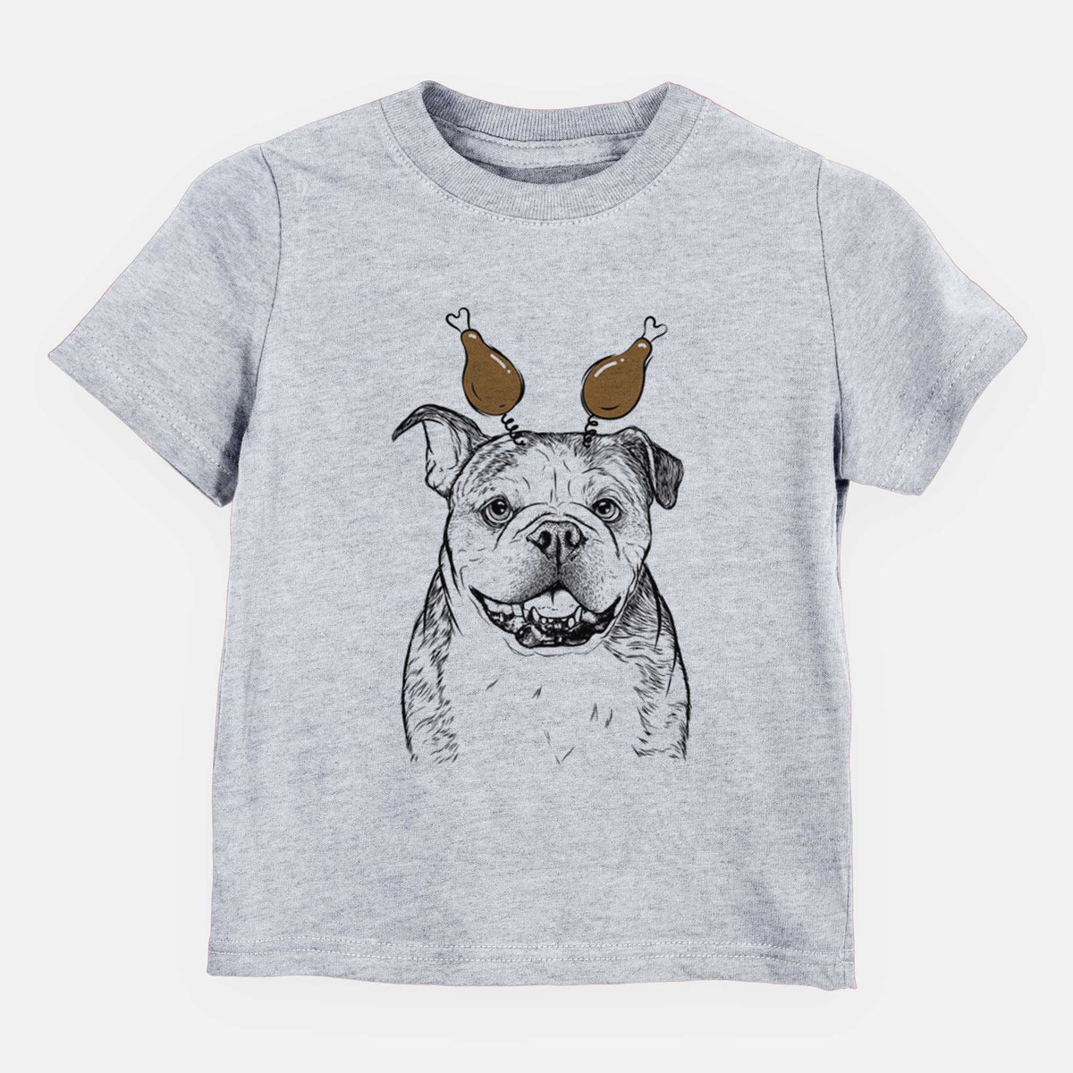 Thanksgiving Agatha the Boston Bulldog - Kids/Youth/Toddler Shirt