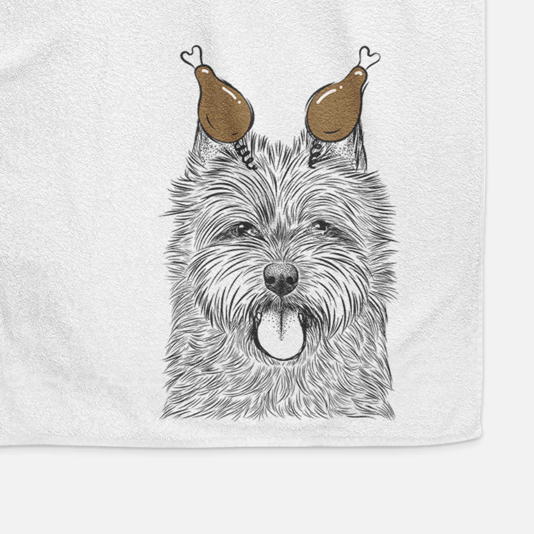 Alfie the Norwich Terrier Decorative Hand Towel