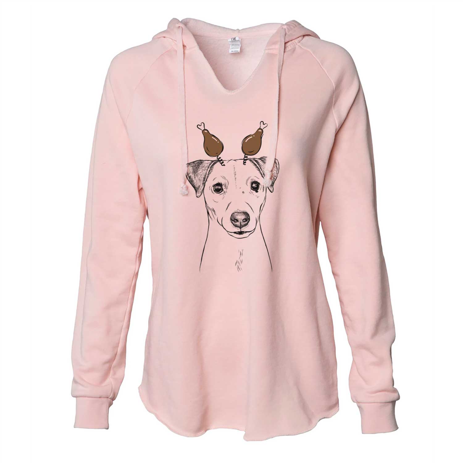 Thanksgiving Ally the Jack Russell Terrier - Cali Wave Hooded Sweatshirt