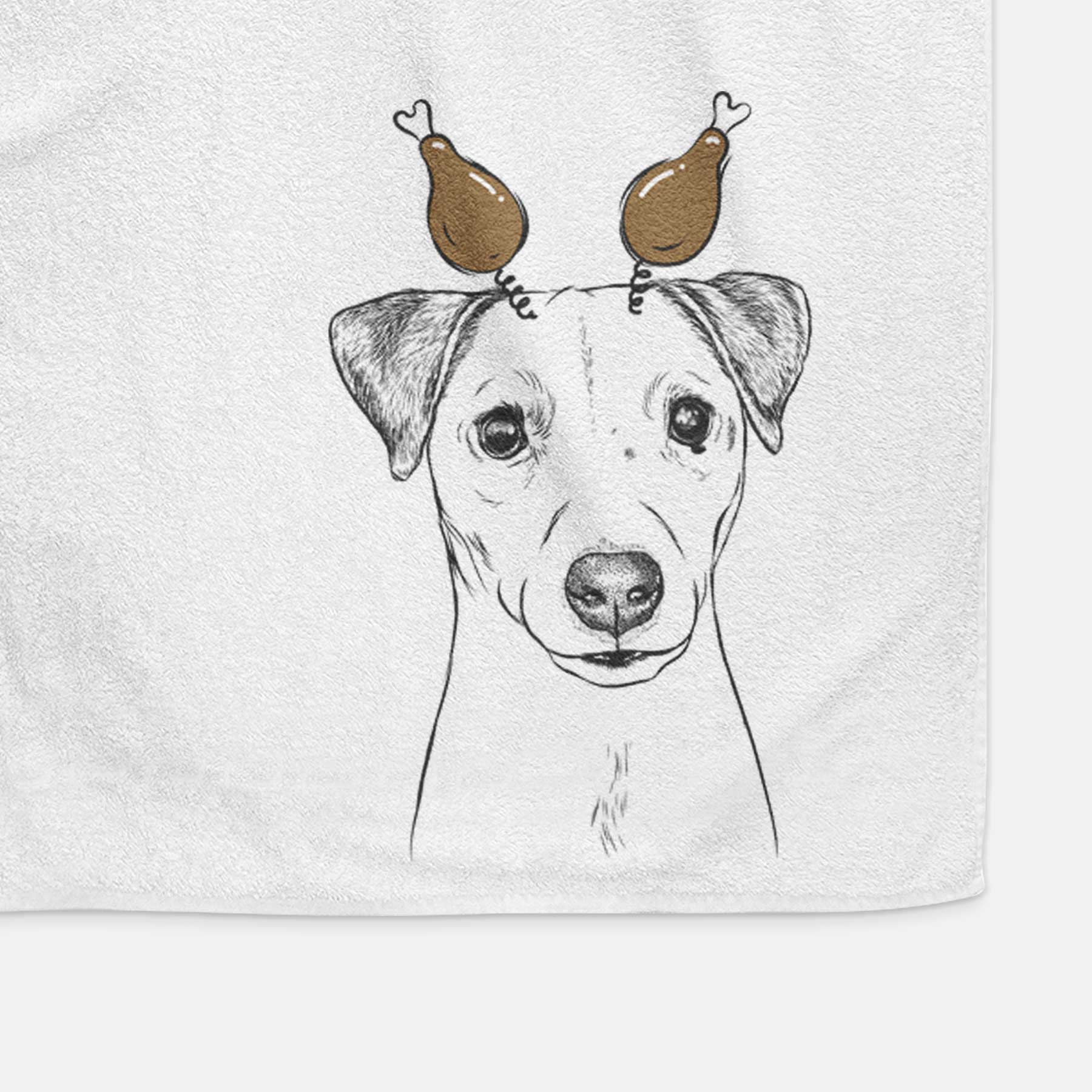 Ally the Jack Russell Terrier Decorative Hand Towel