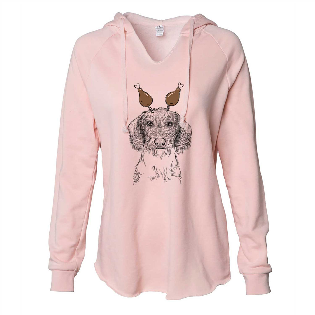 Thanksgiving Almond the Wirehaired Dachshund - Cali Wave Hooded Sweatshirt