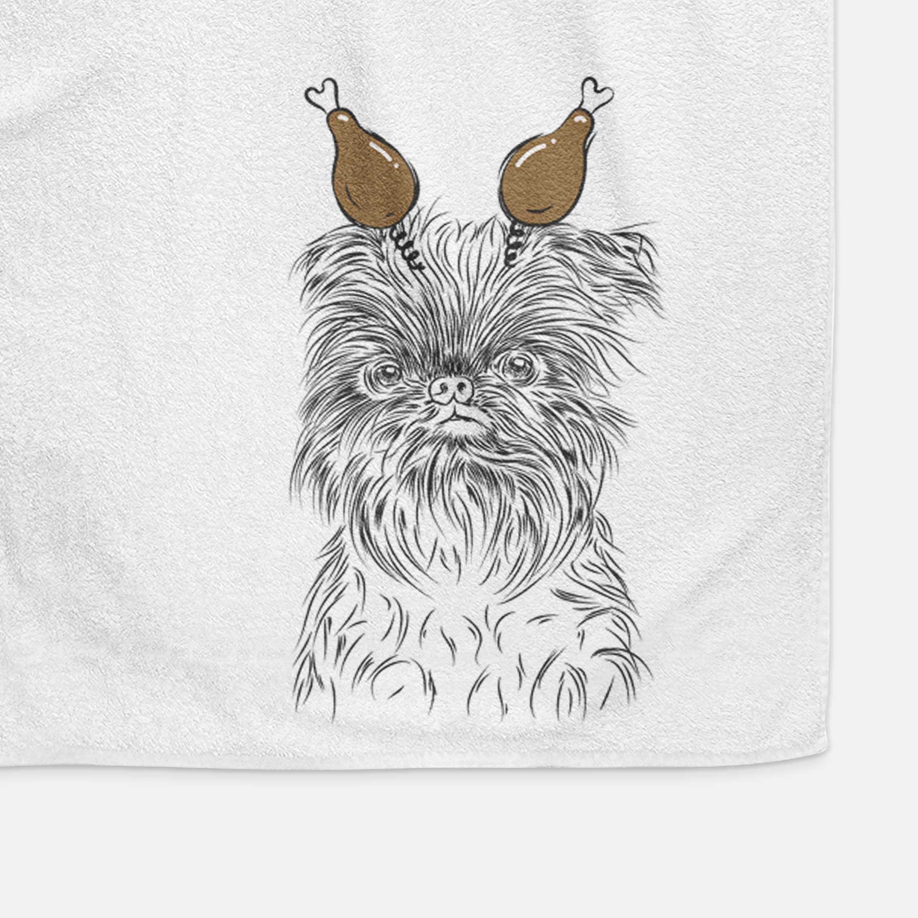 Alo the Brussels Griffon Decorative Hand Towel