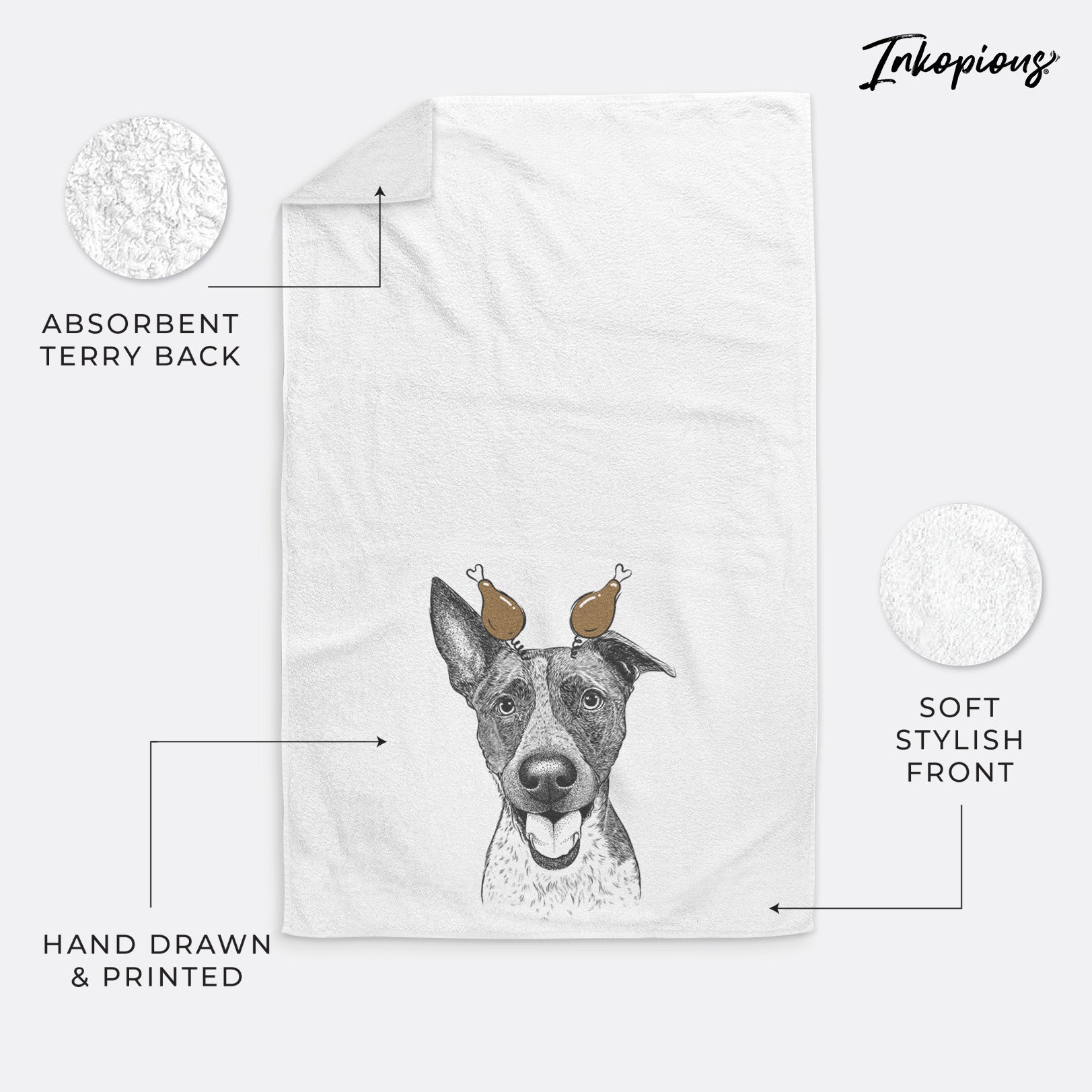 Amigo the Heeler Mix Decorative Hand Towel