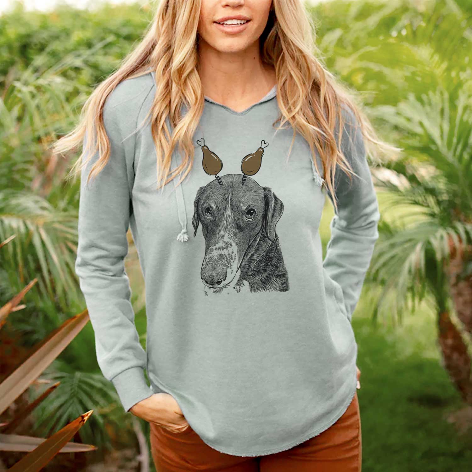 Thanksgiving Angel Orion the Mixed Breed - Cali Wave Hooded Sweatshirt