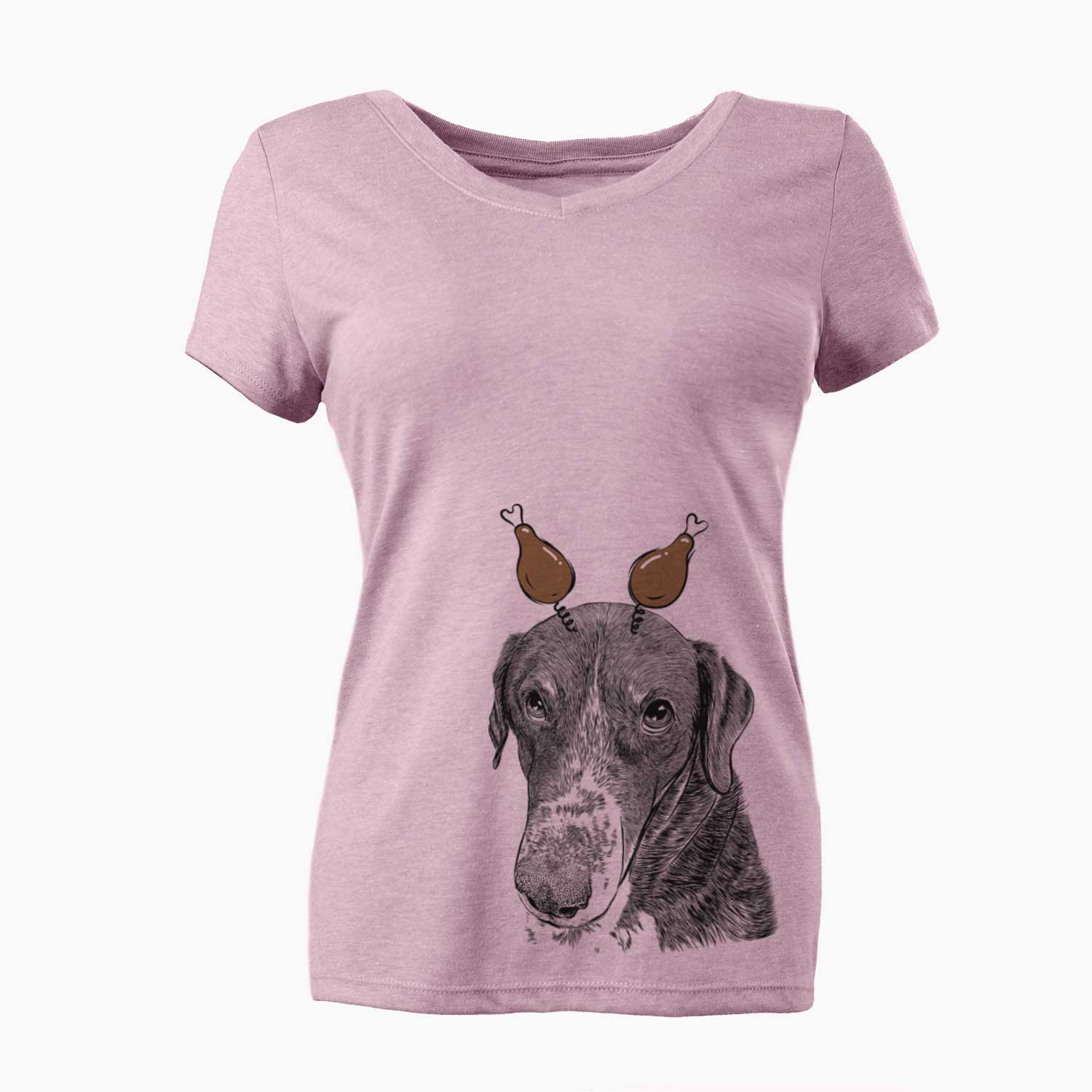 Thanksgiving Angel Orion the Mixed Breed - Women's V-neck Shirt