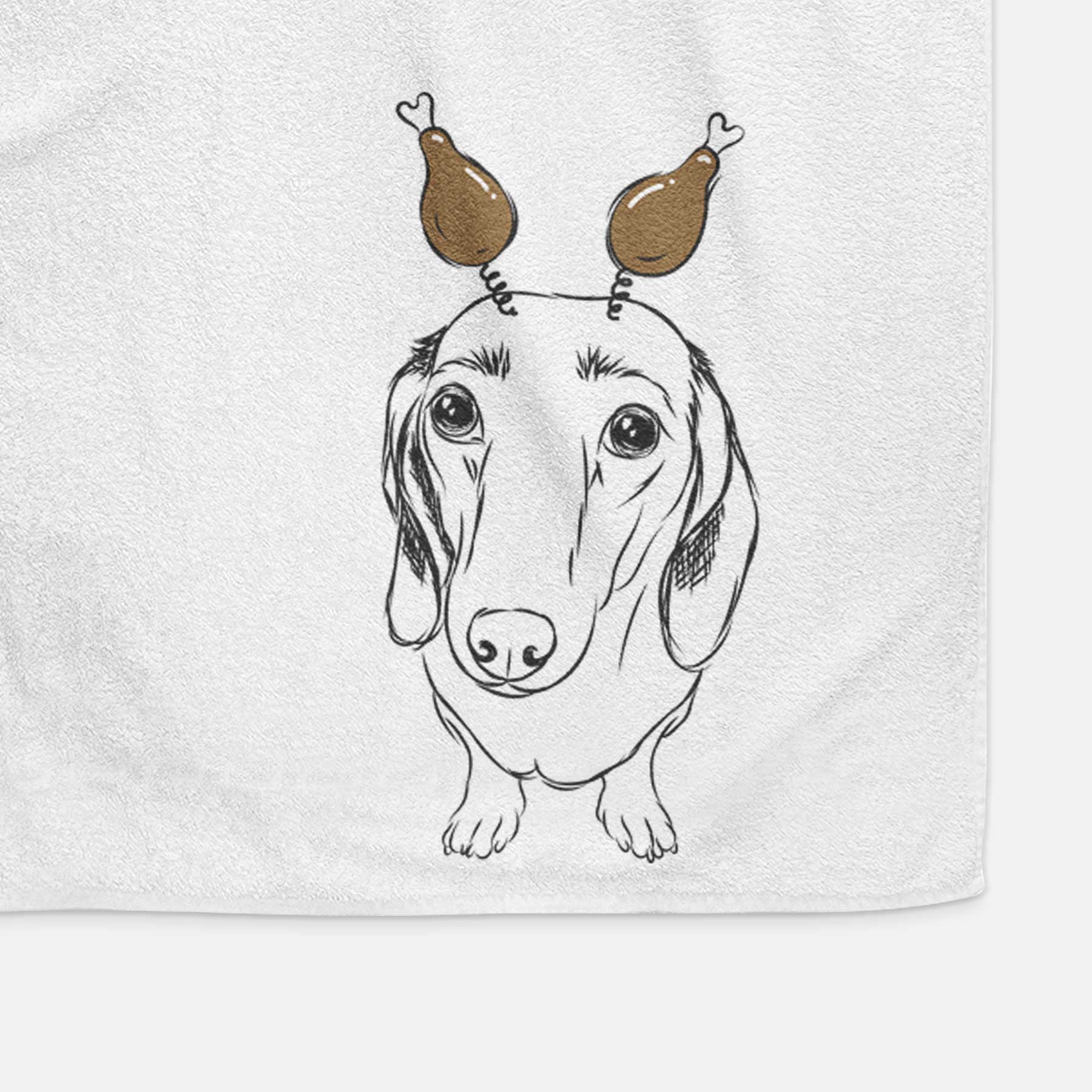 Annabelle the Dachshund Decorative Hand Towel