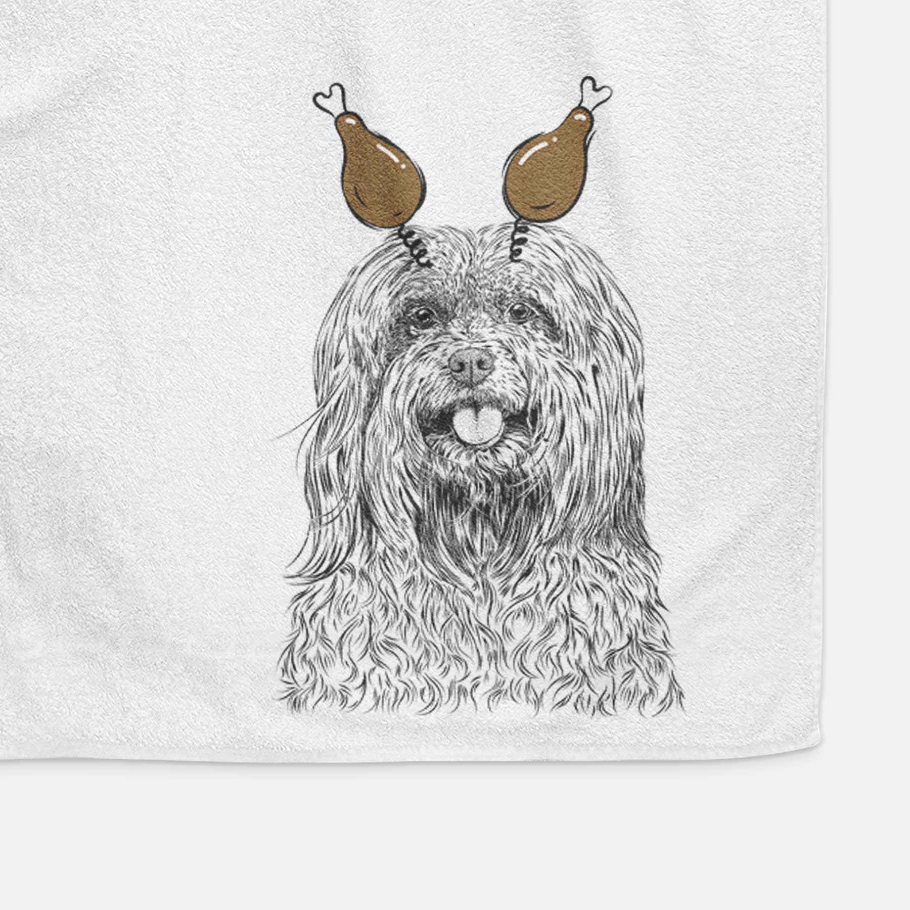 Annie the Mixed Breed Decorative Hand Towel