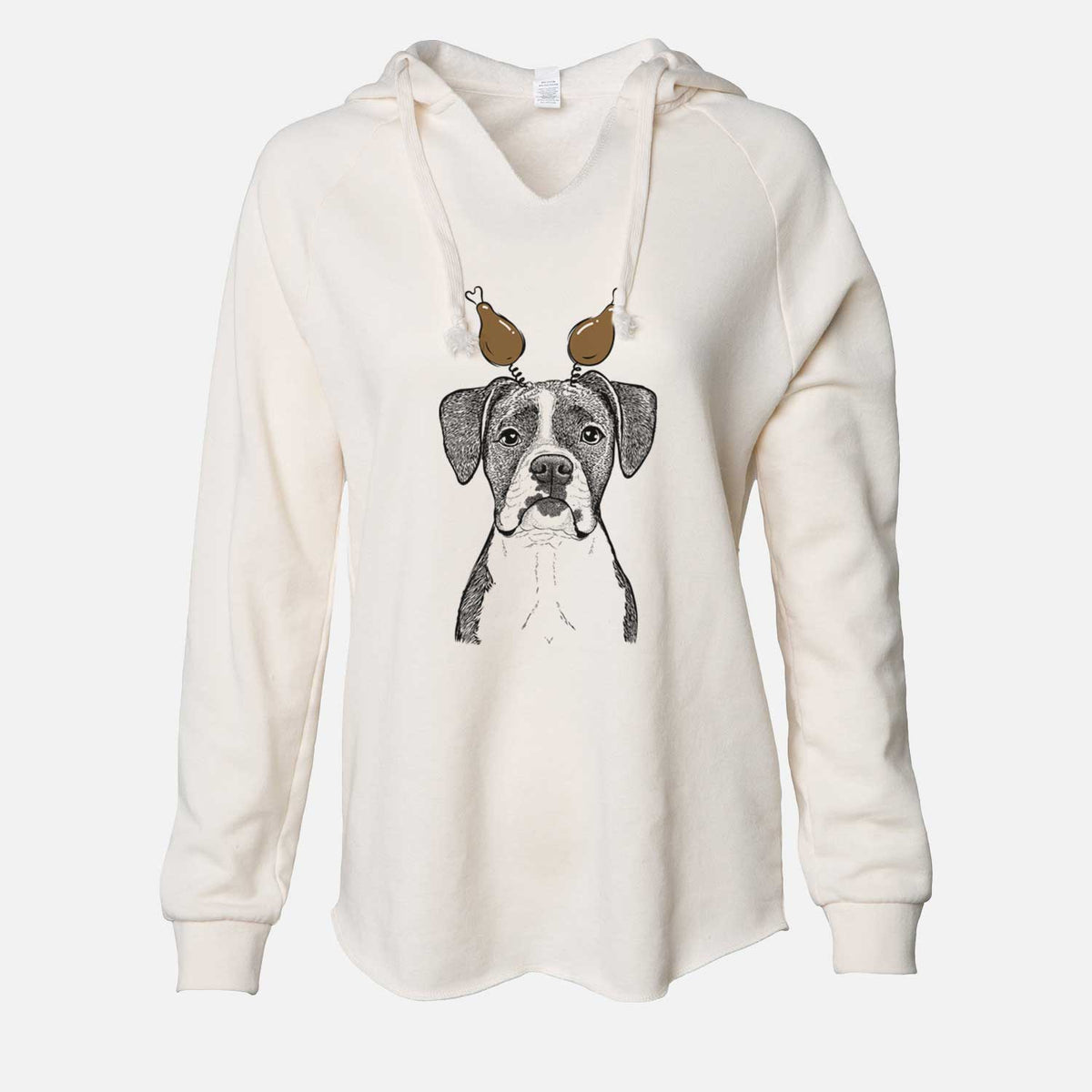 Thanksgiving Annie the Boxer - Cali Wave Hooded Sweatshirt