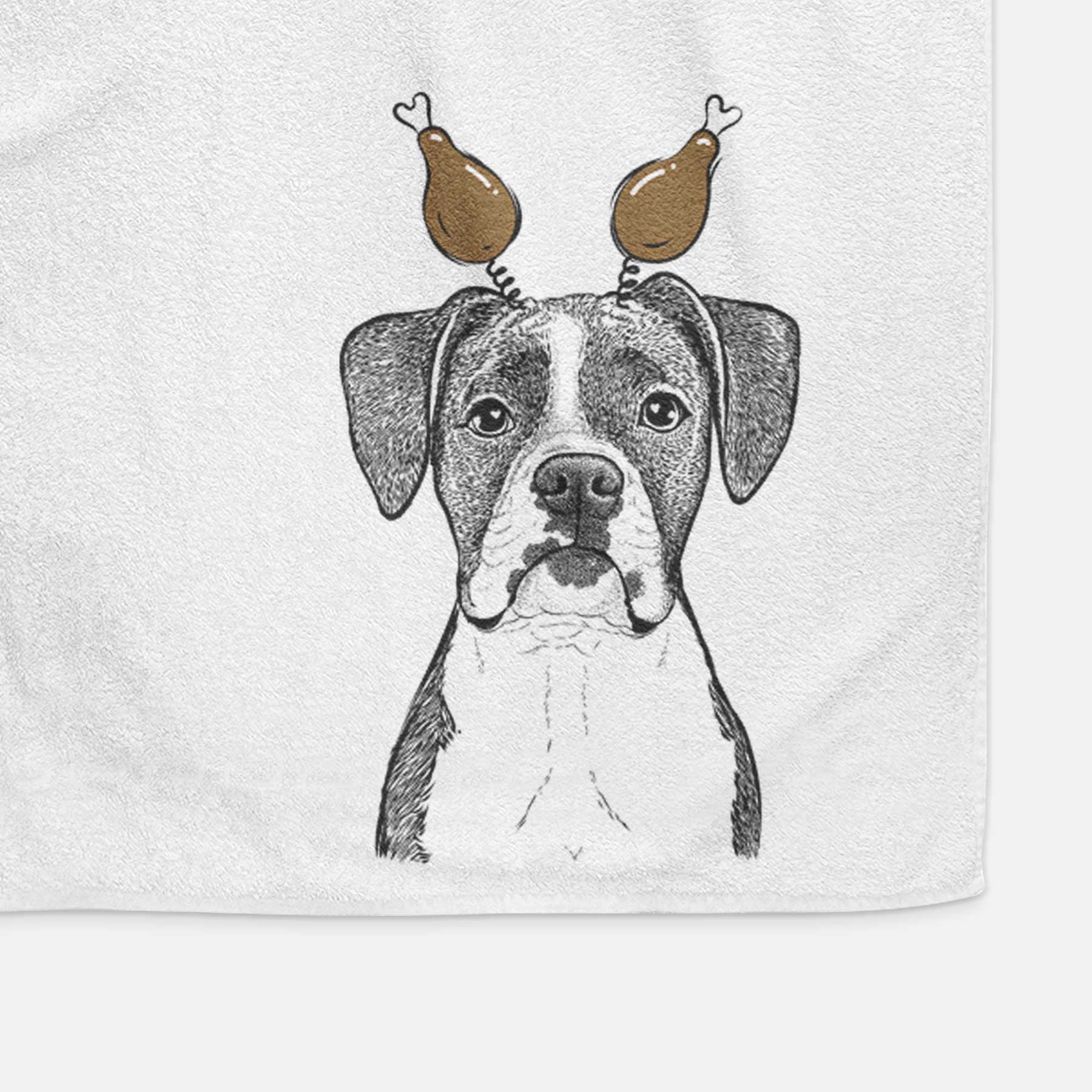 Annie the Boxer Decorative Hand Towel