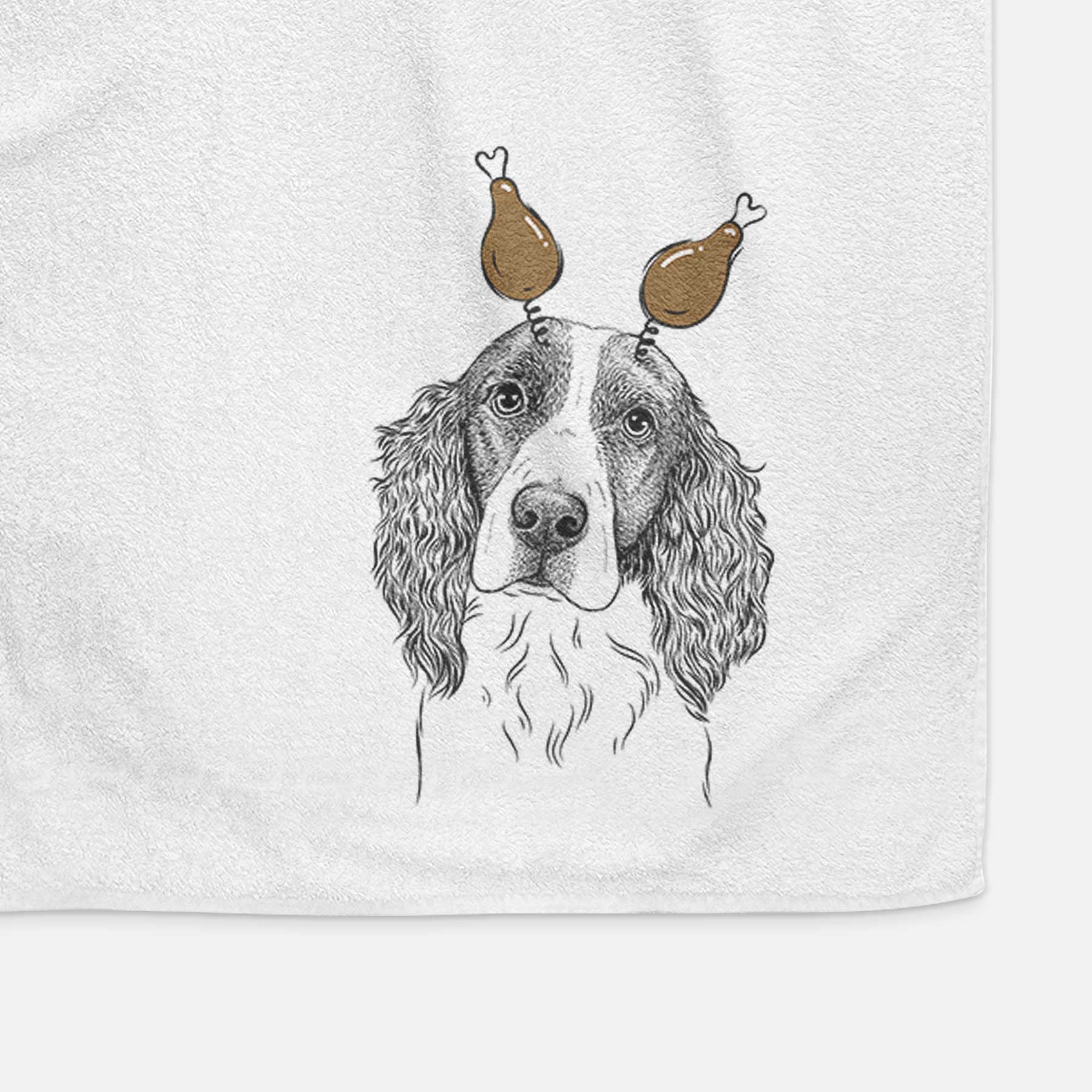 Annie the English Springer Spaniel Decorative Hand Towel