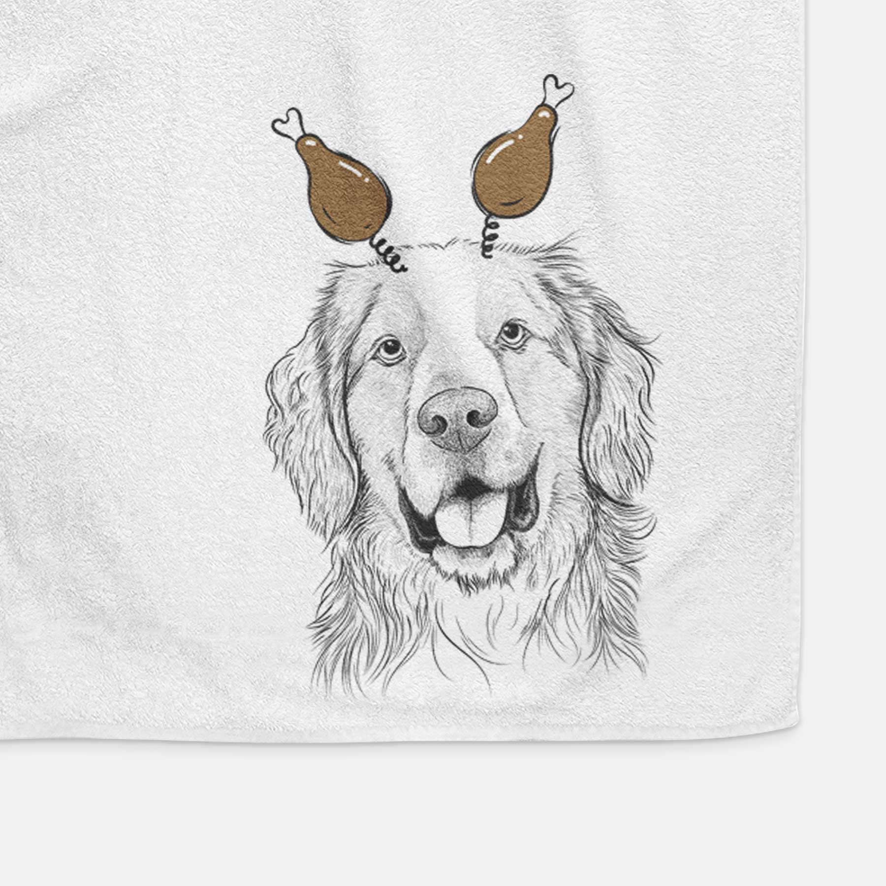 Archie Benjamin the Mixed Breed Decorative Hand Towel