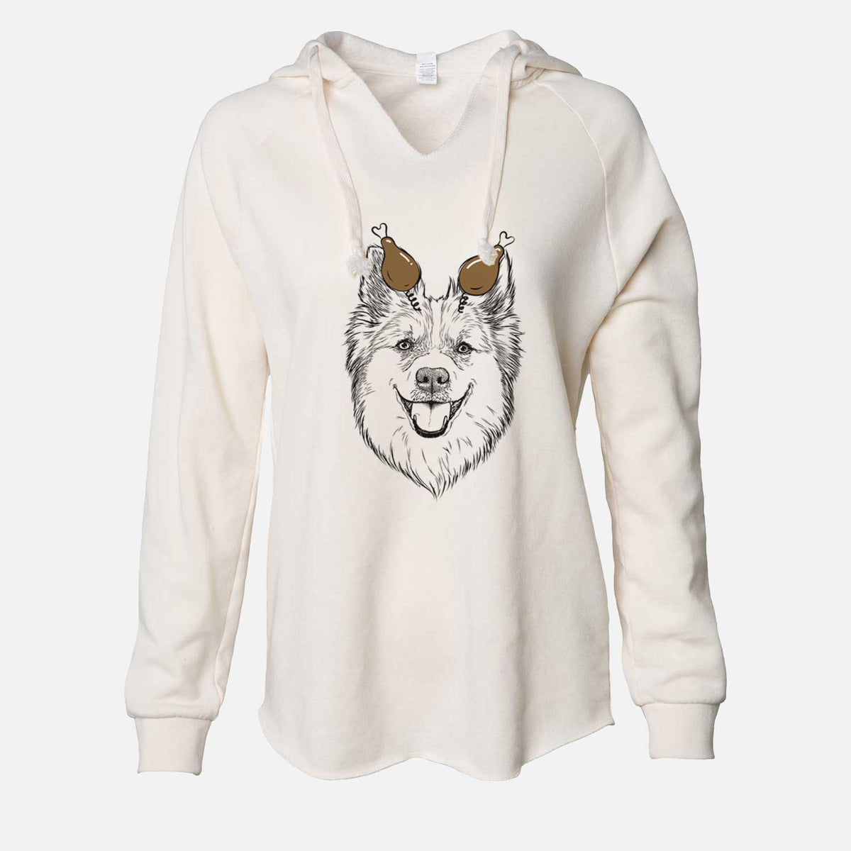 Thanksgiving Ari the Icelandic Sheepdog - Cali Wave Hooded Sweatshirt