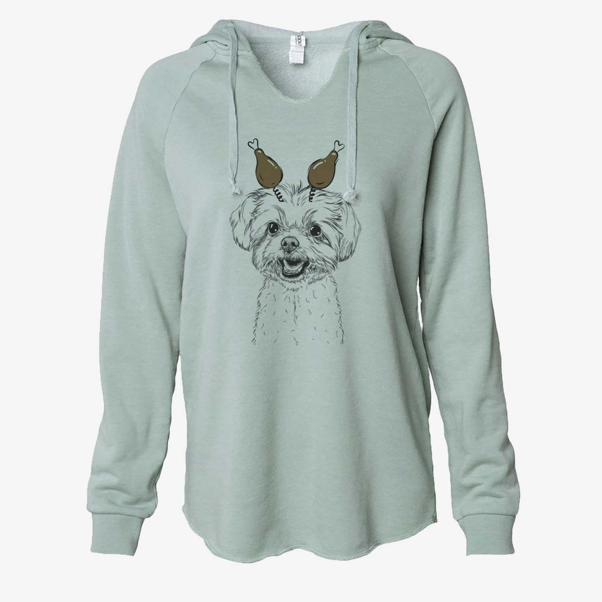 Thanksgiving Aspen the Morkie - Cali Wave Hooded Sweatshirt
