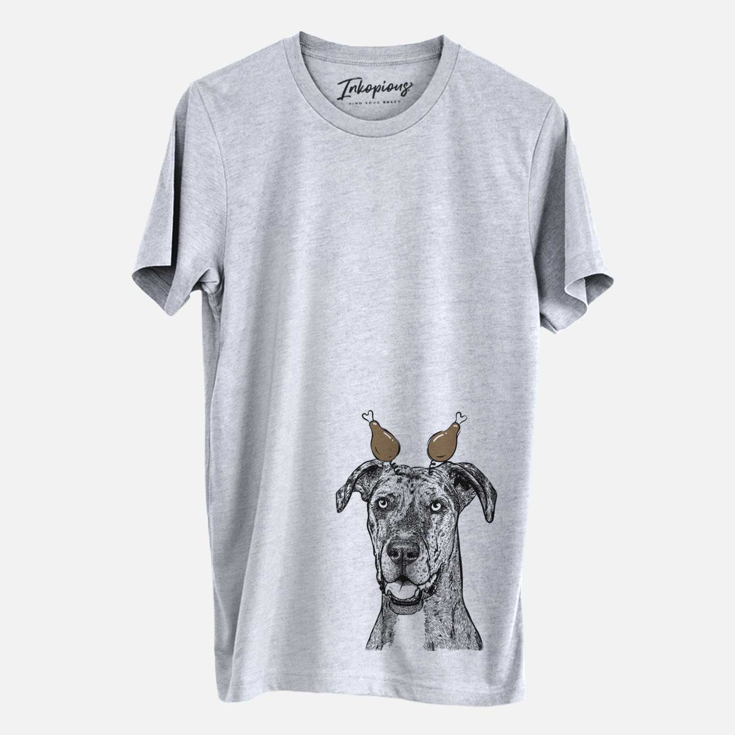 Thanksgiving Athena the Merle Great Dane - Unisex Crewneck