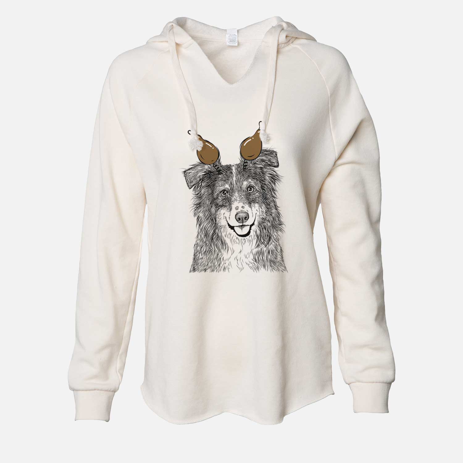 Thanksgiving Aushe the Australian Shepherd - Cali Wave Hooded Sweatshirt
