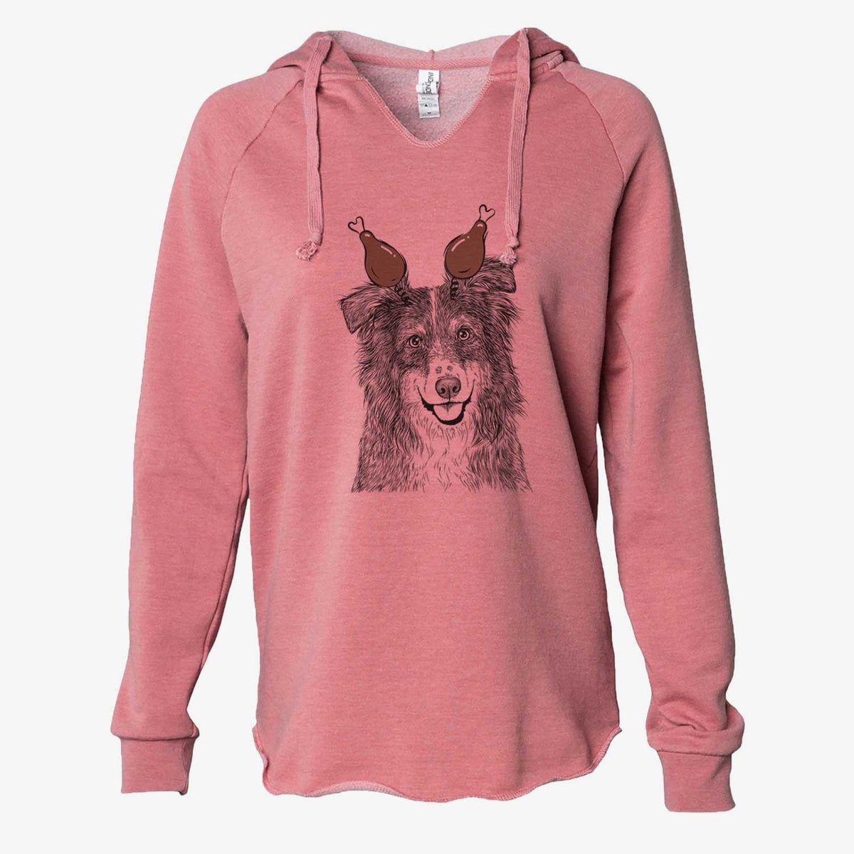 Thanksgiving Aushe the Australian Shepherd - Cali Wave Hooded Sweatshirt