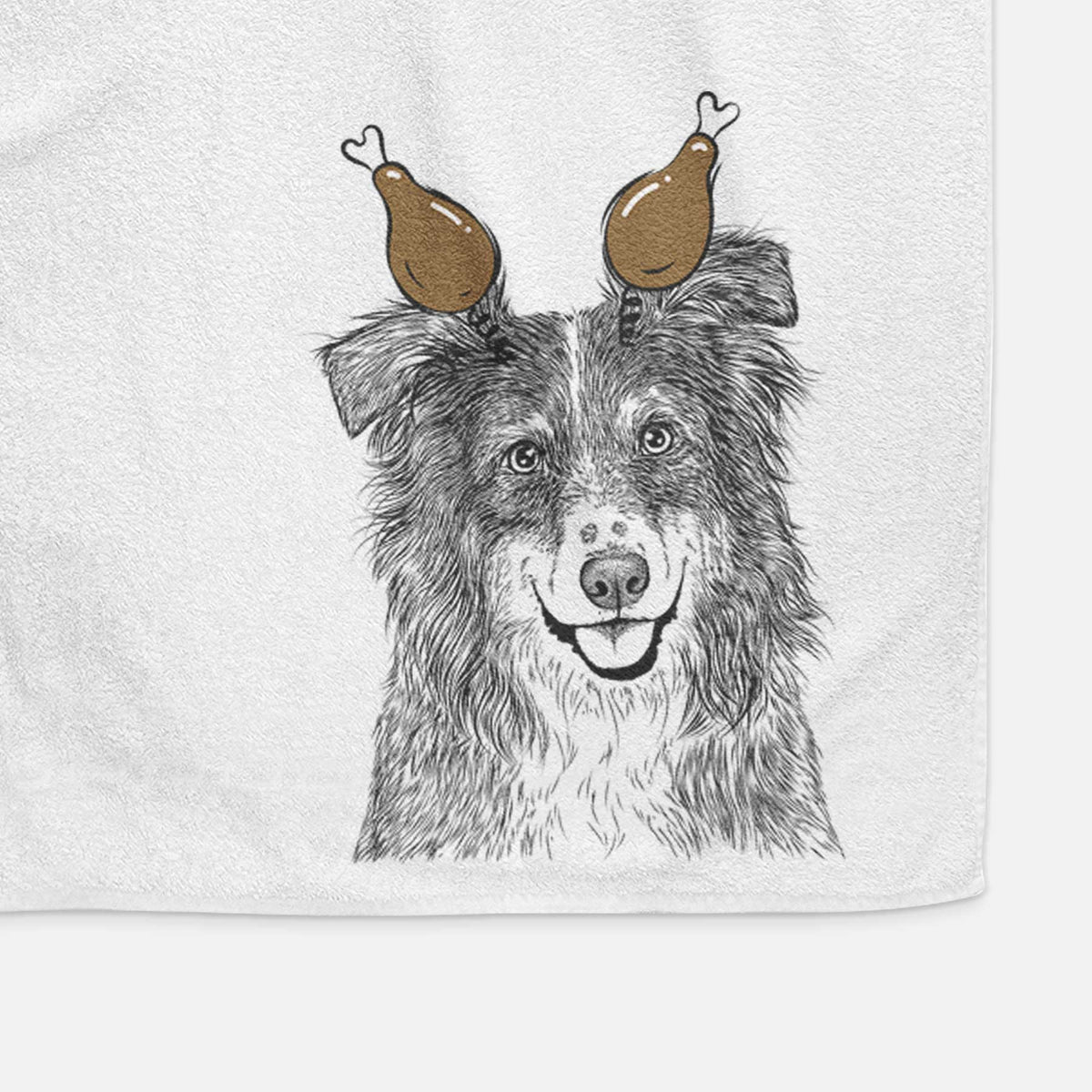 Aushe the Australian Shepherd Decorative Hand Towel