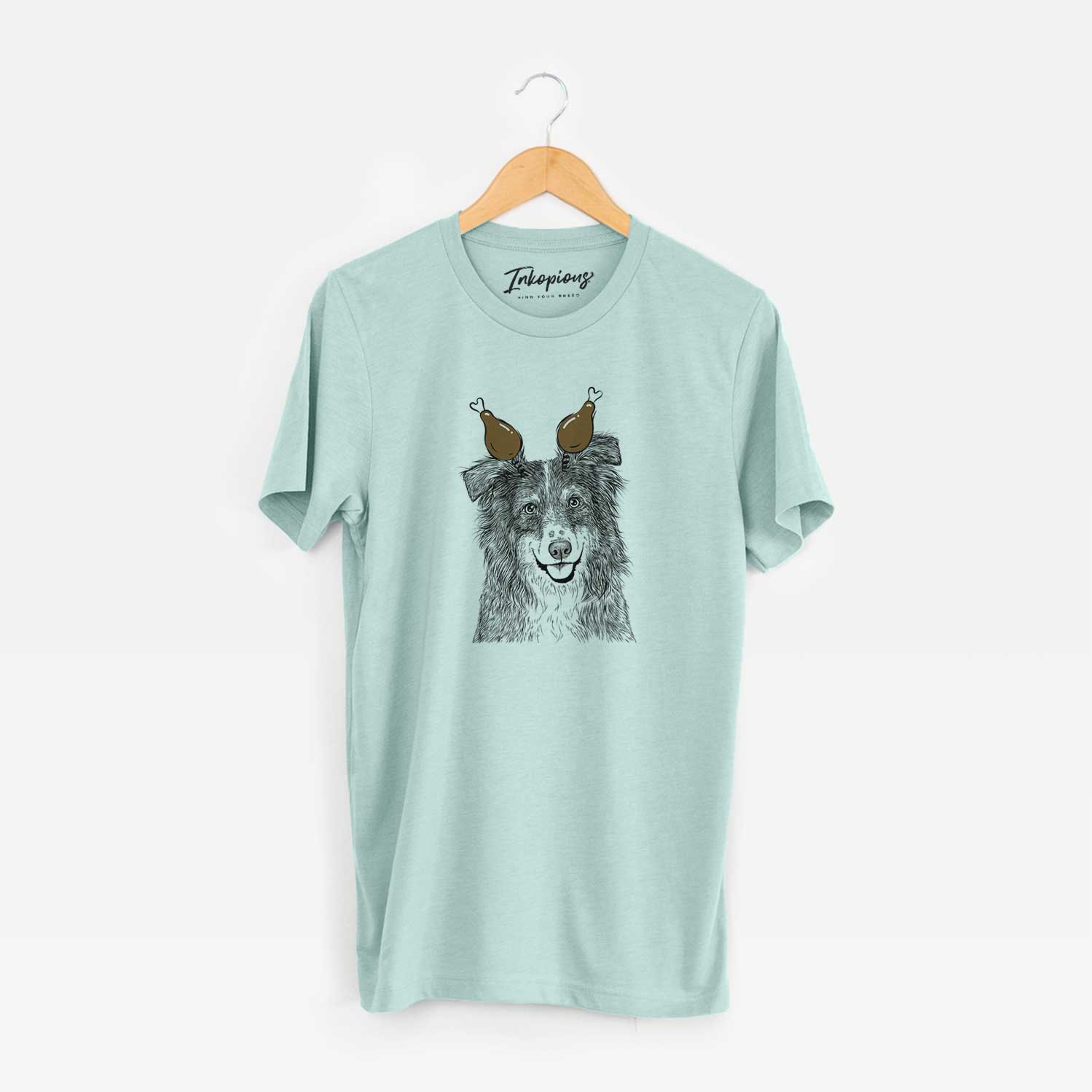 Thanksgiving Aushe the Australian Shepherd - Unisex Crewneck