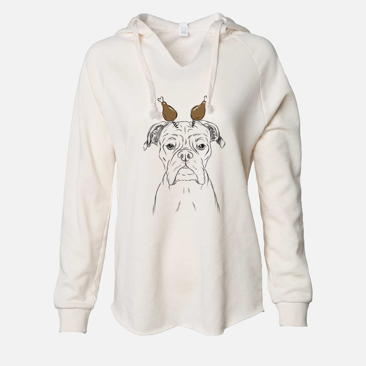 Thanksgiving Axel the Boxer - Cali Wave Hooded Sweatshirt