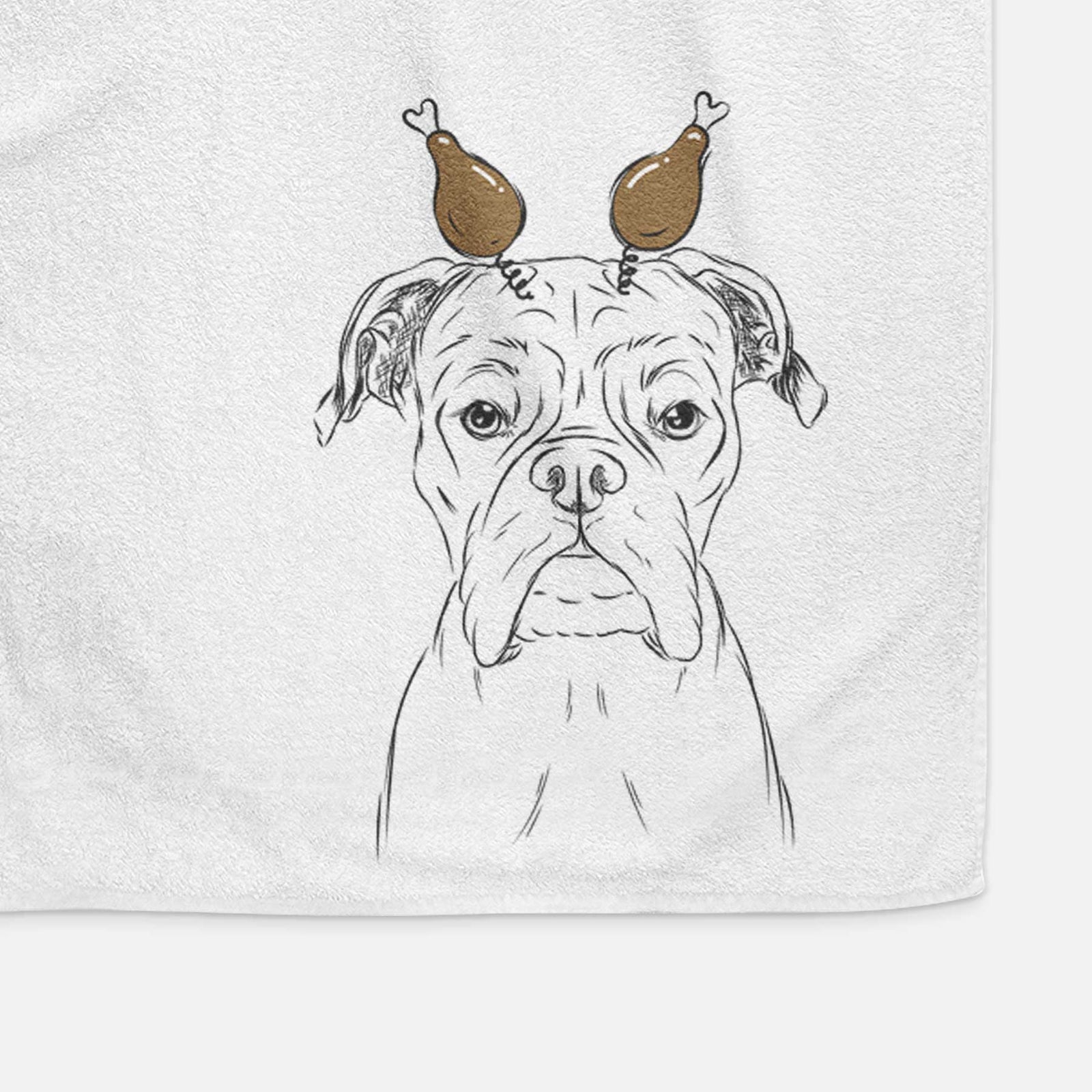 Axel the Boxer Decorative Hand Towel