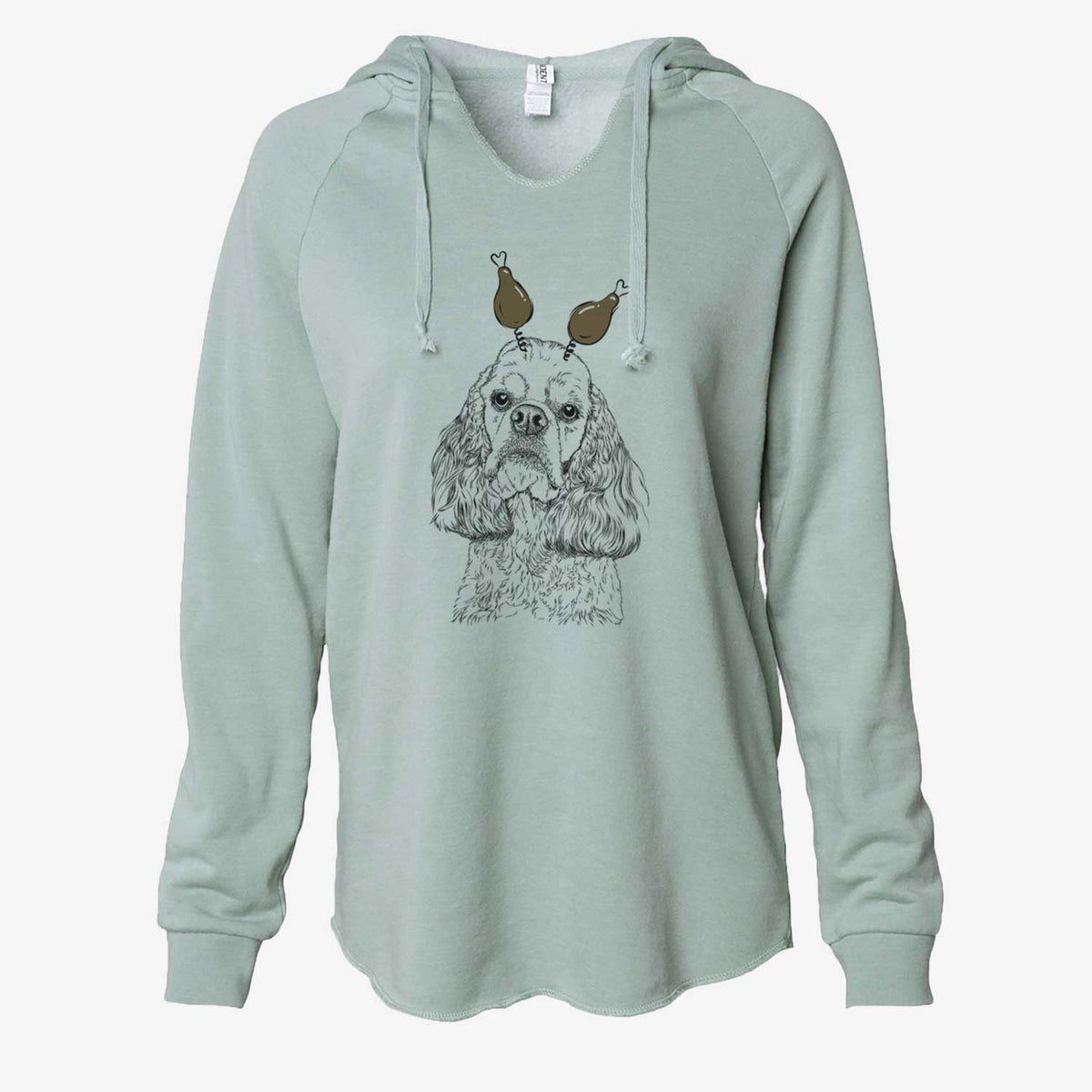 Thanksgiving Bailey the American Cocker Spaniel - Cali Wave Hooded Sweatshirt