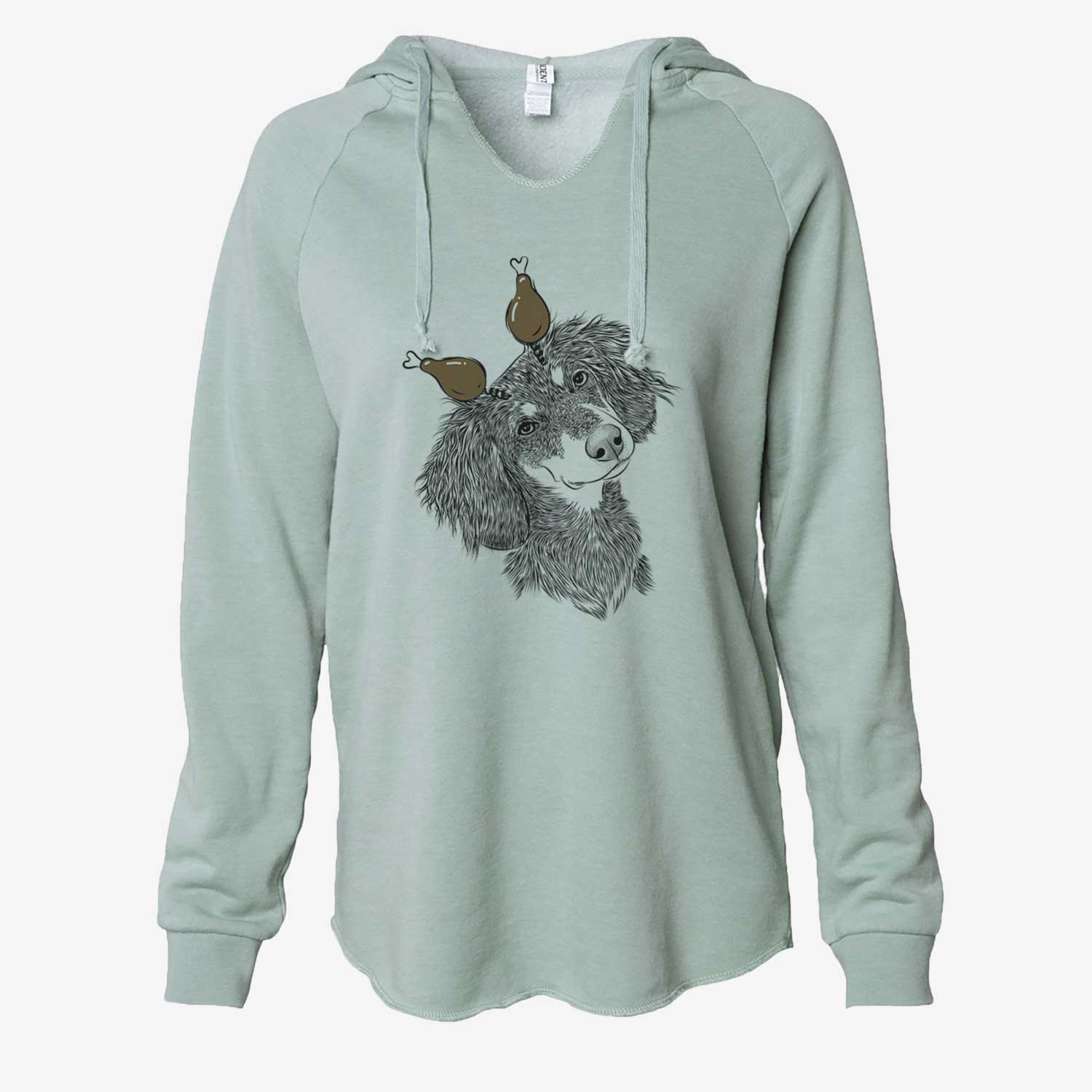 Thanksgiving Bailey the Long Haired Dachshund - Cali Wave Hooded Sweatshirt