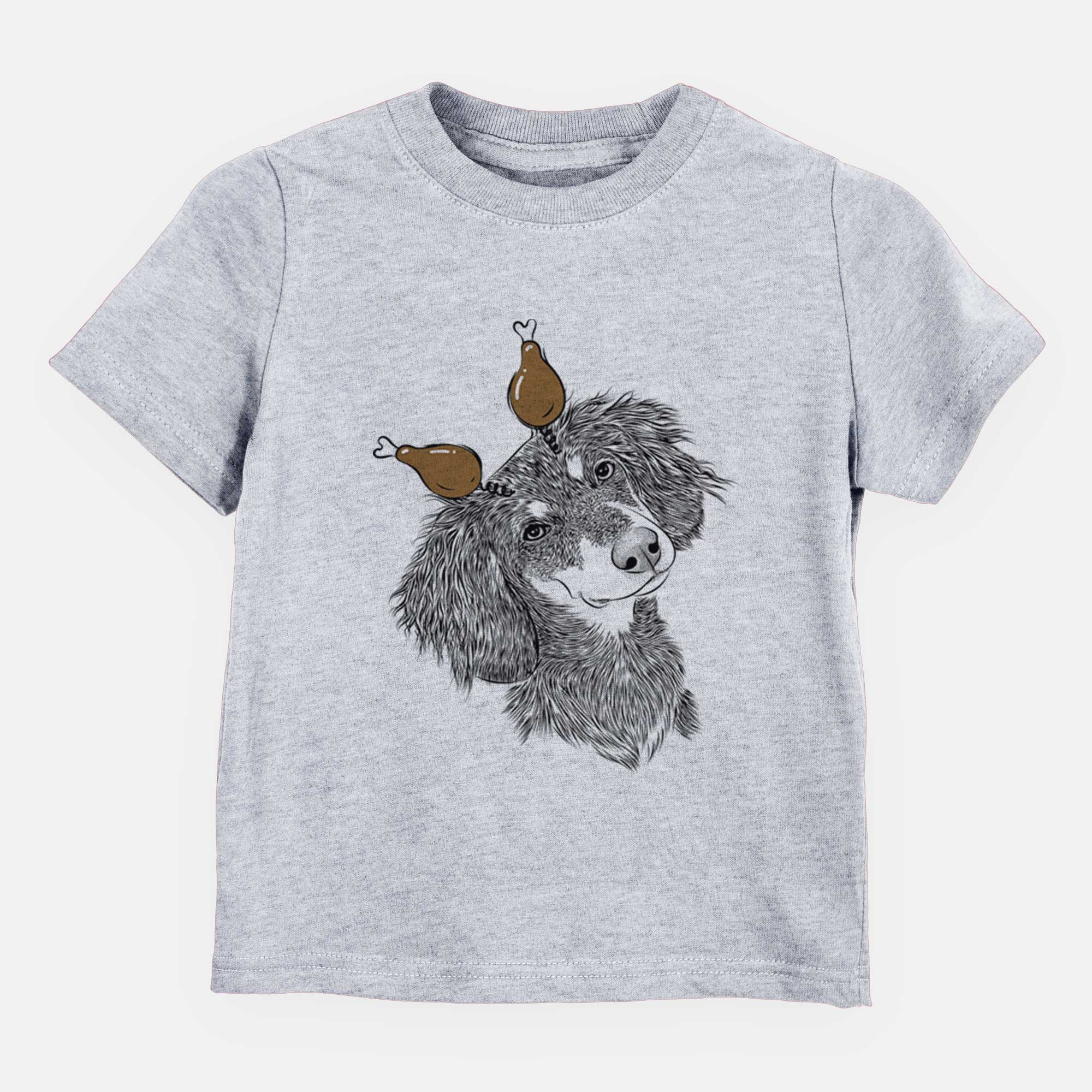 Thanksgiving Bailey the Long Haired Dachshund - Kids/Youth/Toddler Shirt