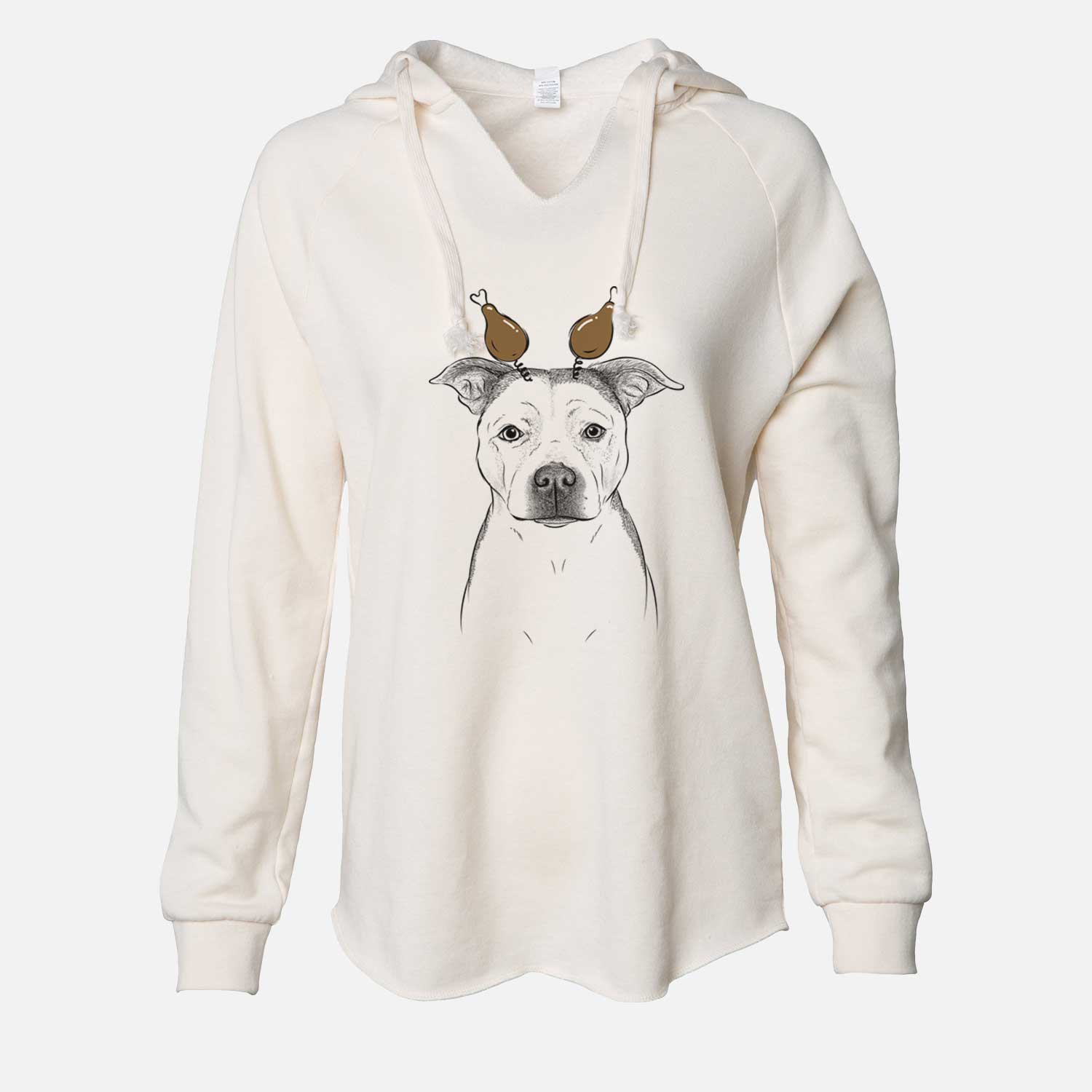 Thanksgiving Bailey the Pitbull - Cali Wave Hooded Sweatshirt