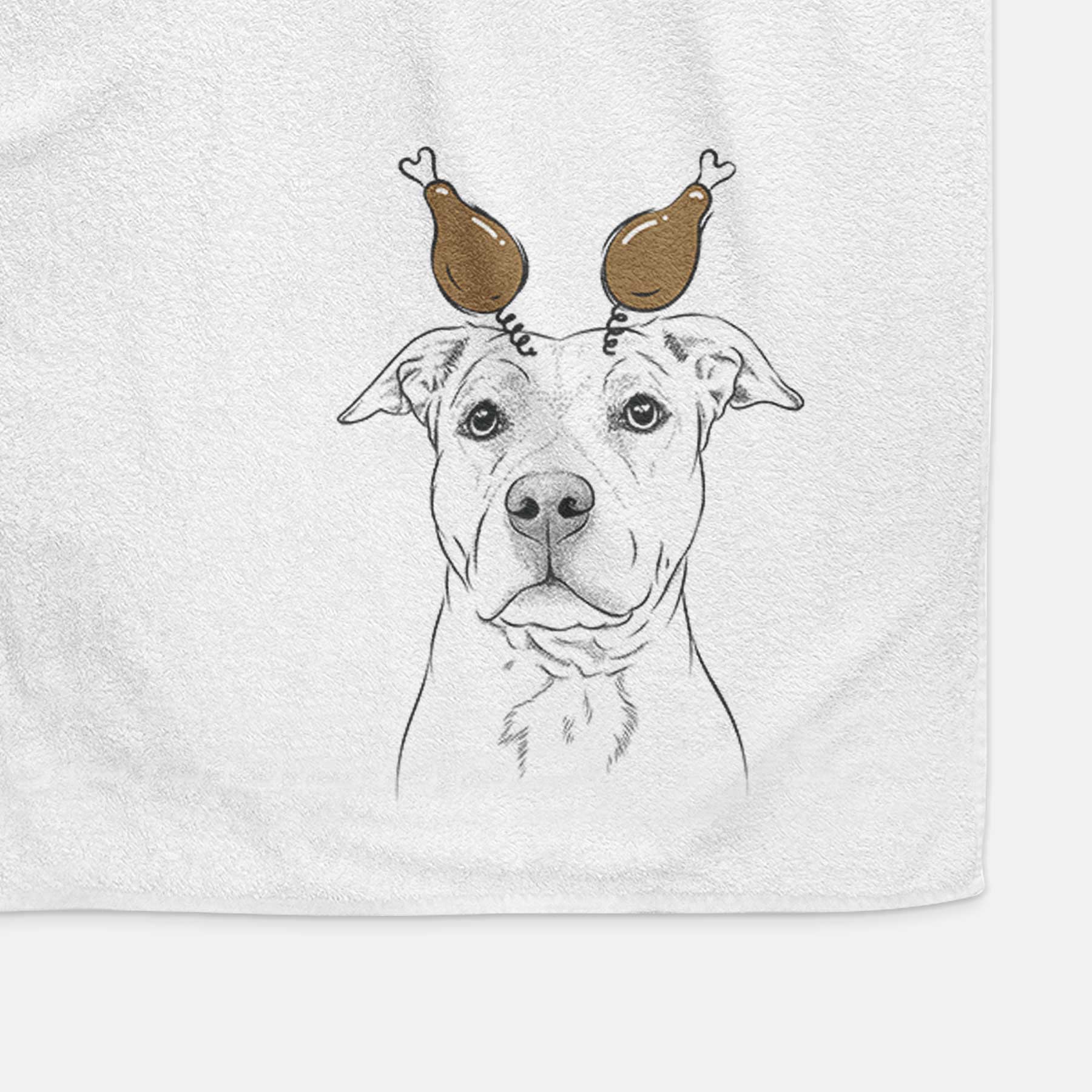 Bailey the American Staffordshire Terrier Decorative Hand Towel