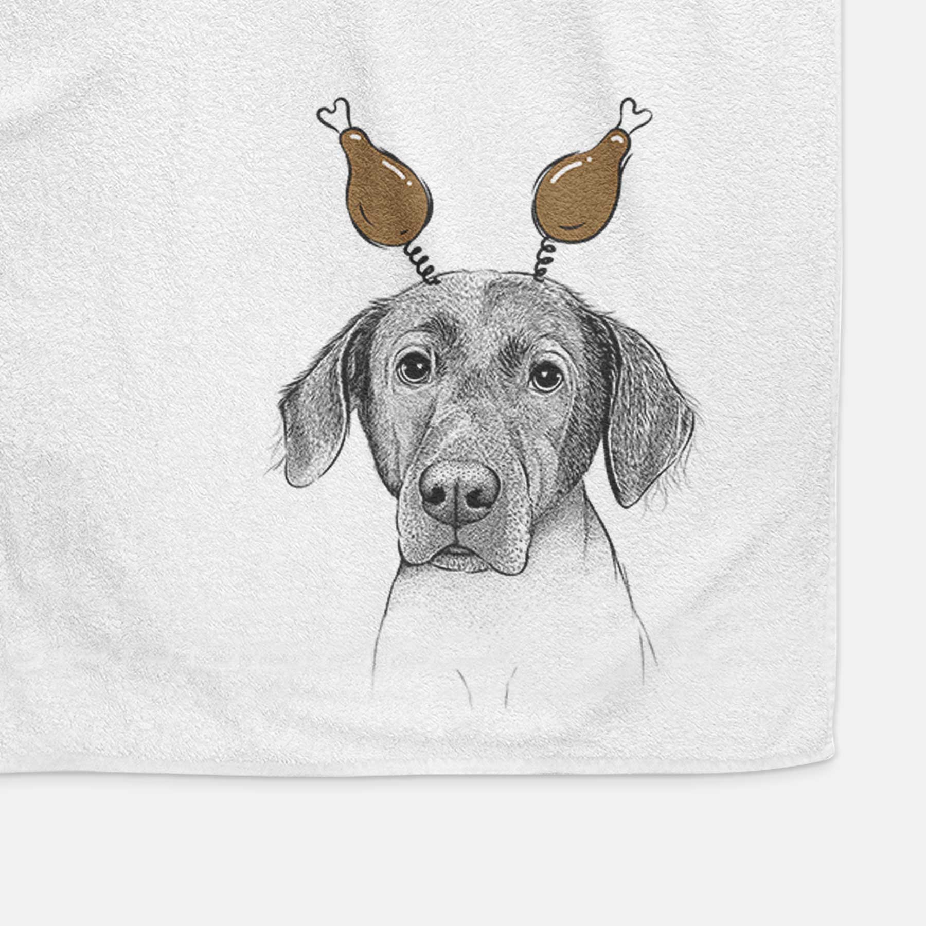 Baldwin the Mixed Breed Decorative Hand Towel