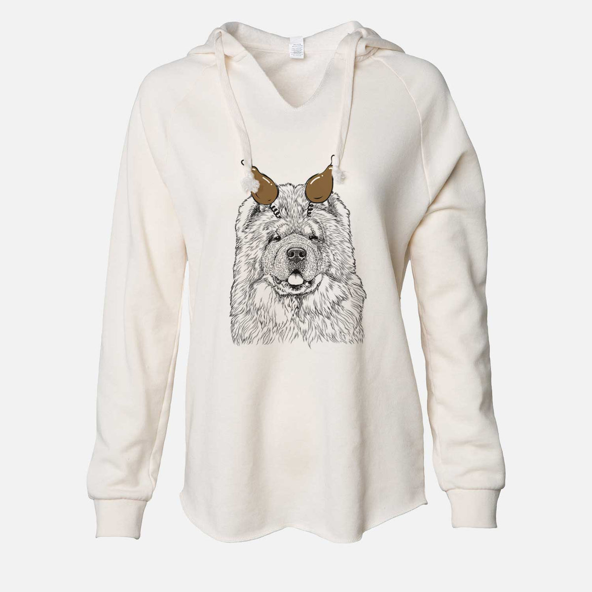 Thanksgiving Baloo the Chow Chow - Cali Wave Hooded Sweatshirt