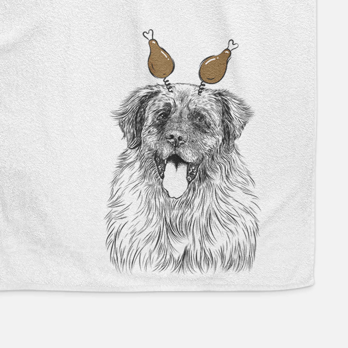 Bamboo the Leonberger Decorative Hand Towel