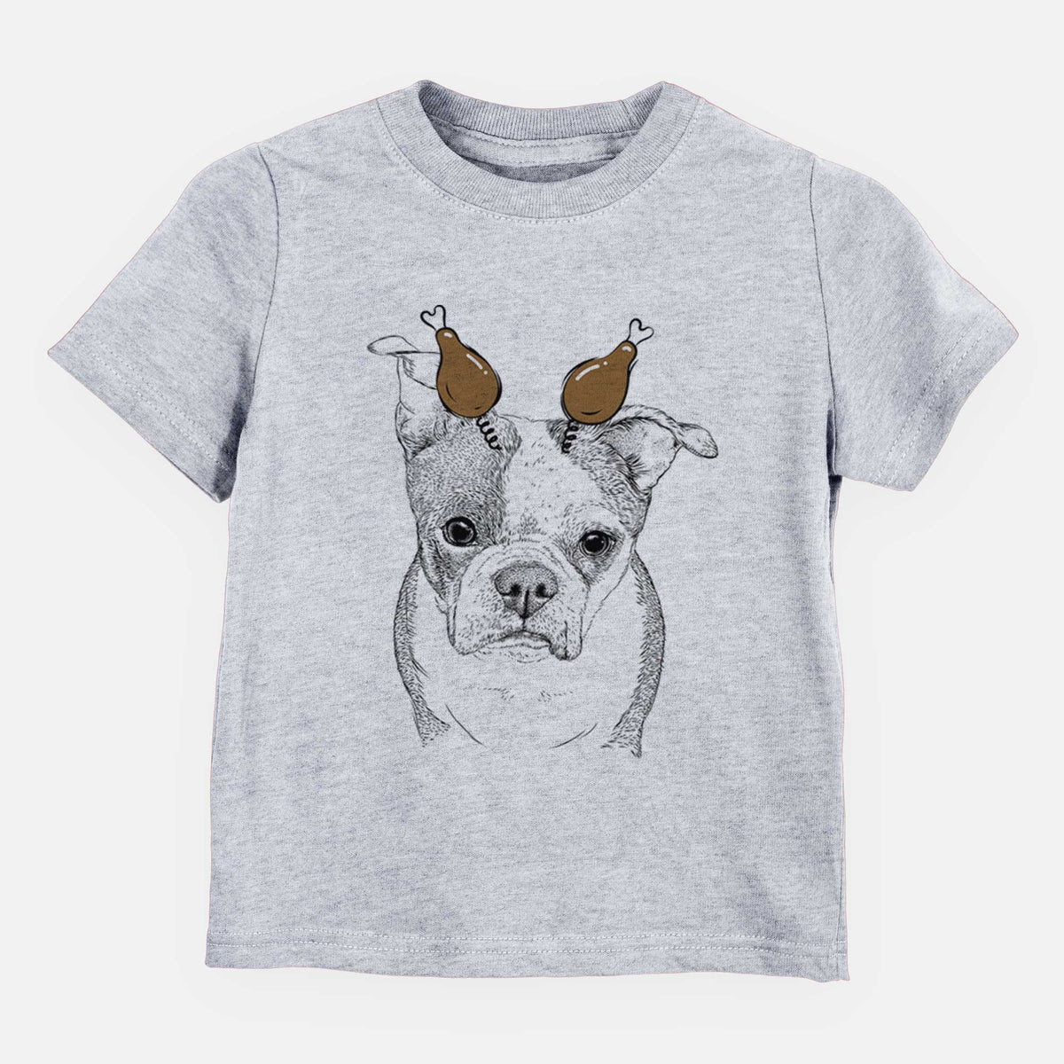 Thanksgiving Bandit the Boston Terrier - Kids/Youth/Toddler Shirt
