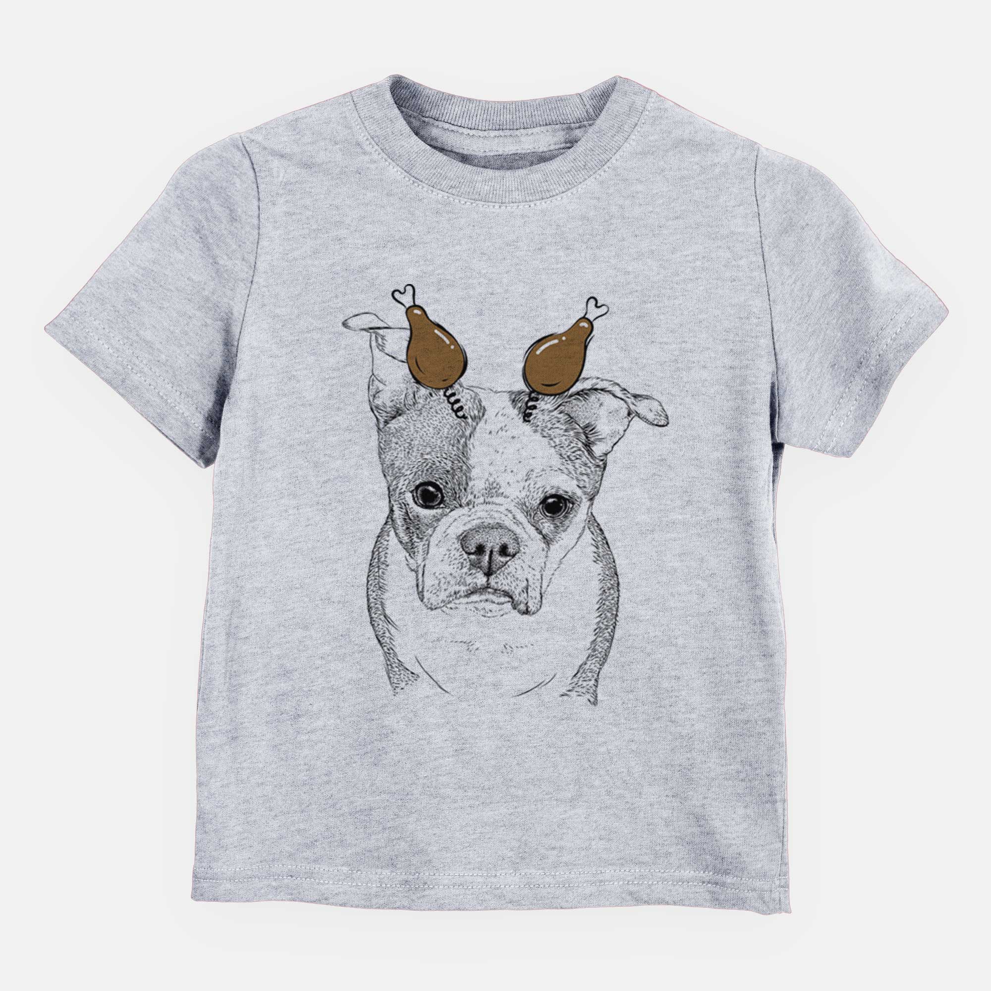 Thanksgiving Bandit the Boston Terrier - Kids/Youth/Toddler Shirt