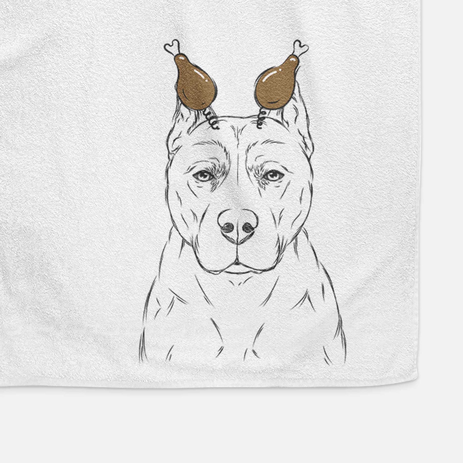 Bane the Pitbull Mix Decorative Hand Towel