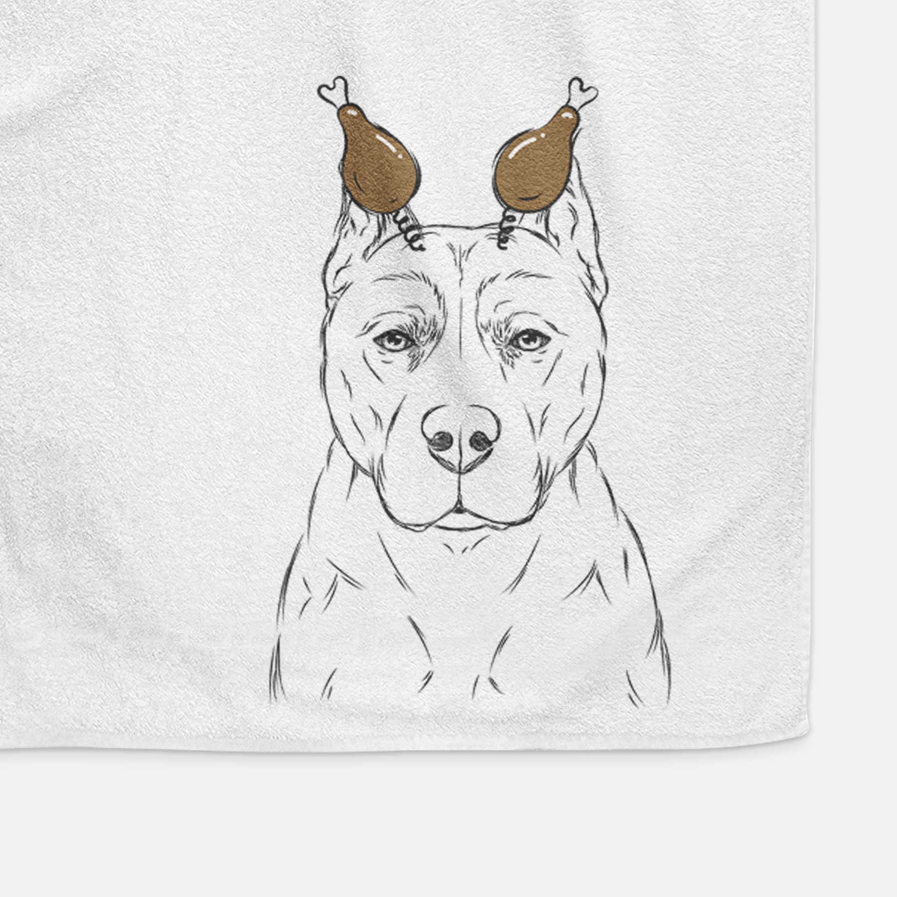 Bane the Pitbull Mix Decorative Hand Towel