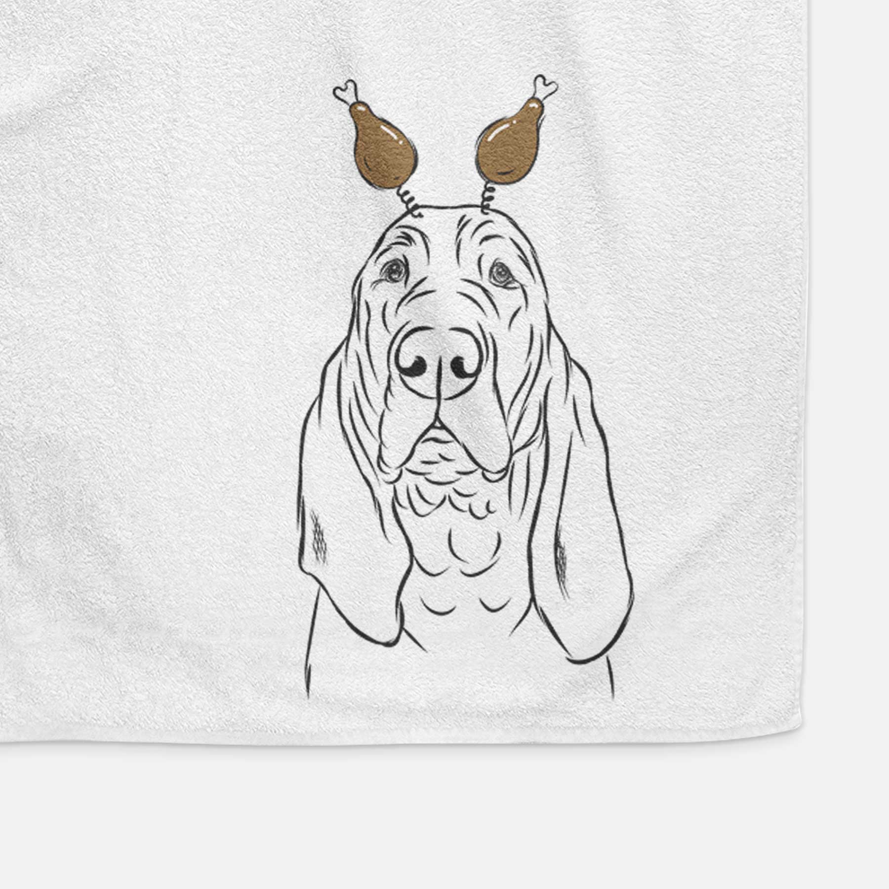 Baron the Bloodhound Decorative Hand Towel