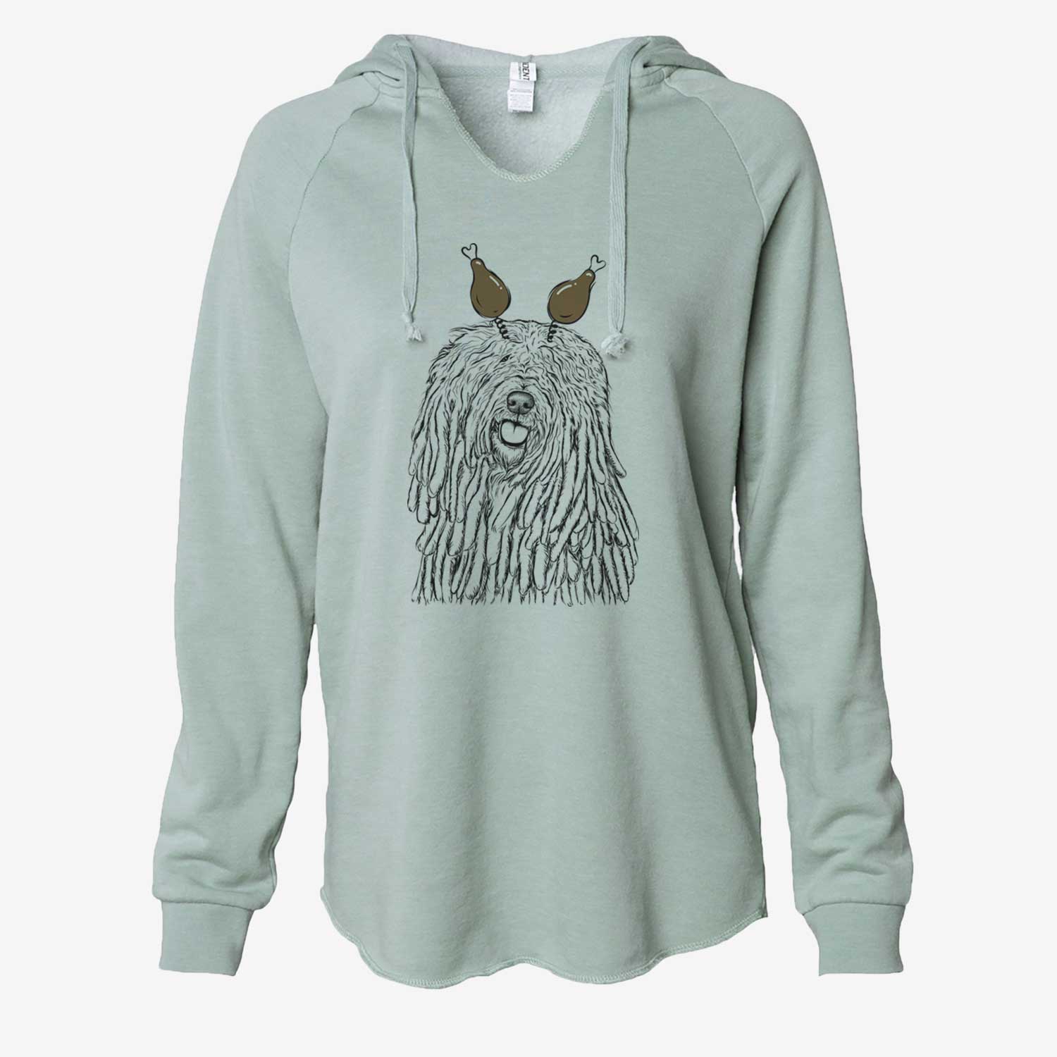 Thanksgiving Barry the Komondor - Cali Wave Hooded Sweatshirt