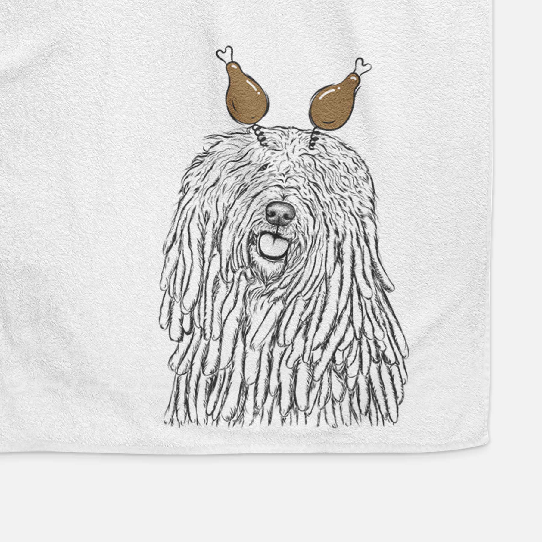 Barry the Komondor Decorative Hand Towel