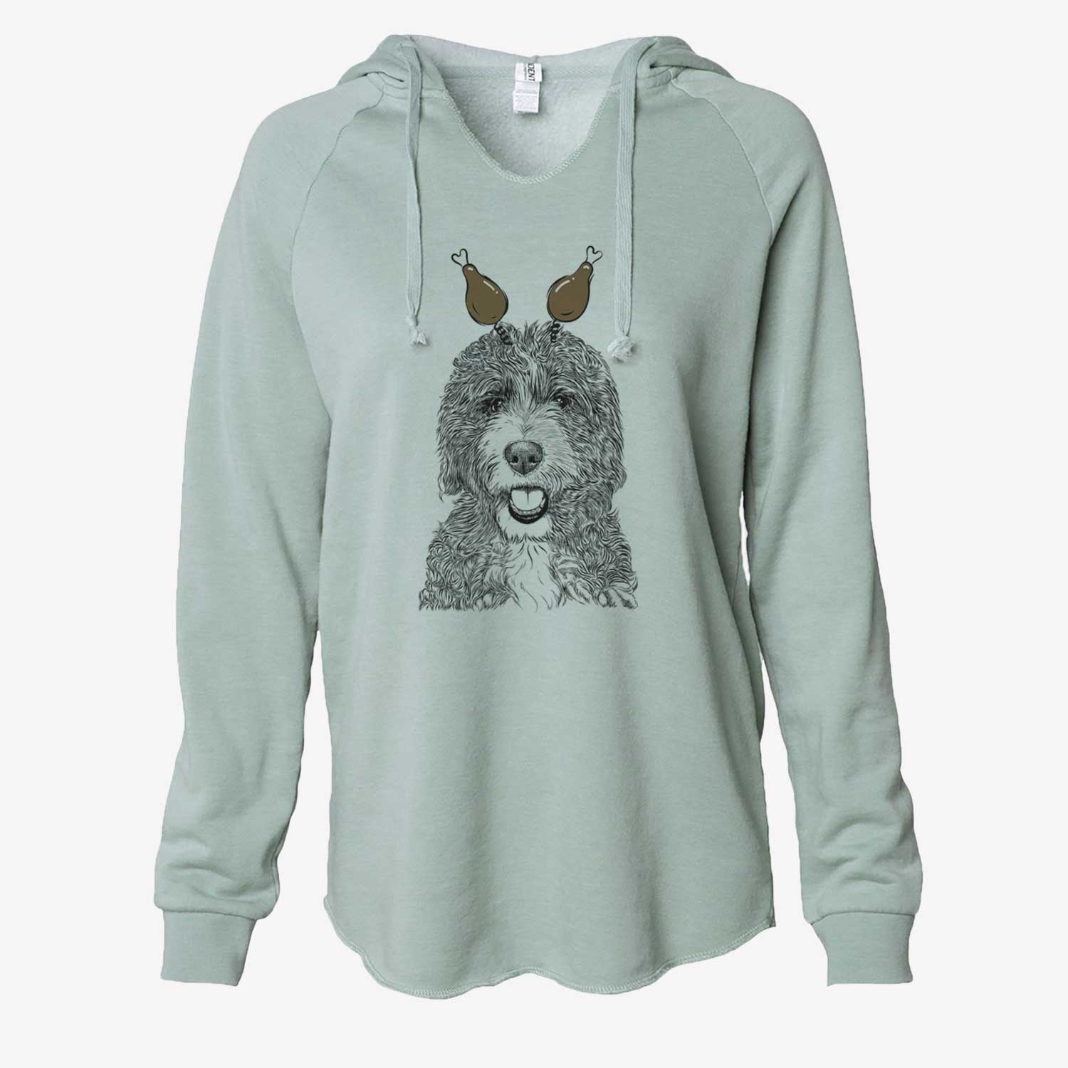 Thanksgiving Bash the Bernedoodle - Cali Wave Hooded Sweatshirt