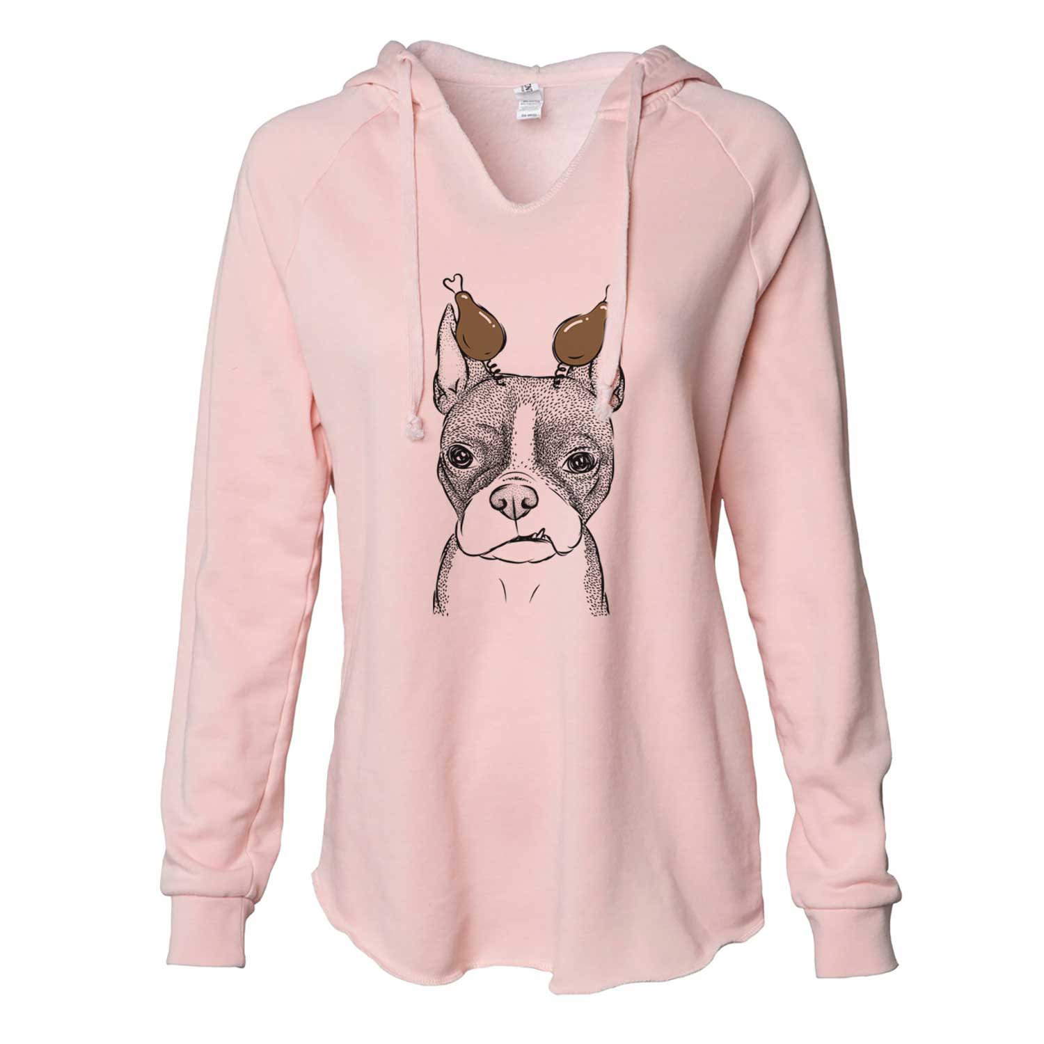 Thanksgiving Bean the Boston Terrier - Cali Wave Hooded Sweatshirt