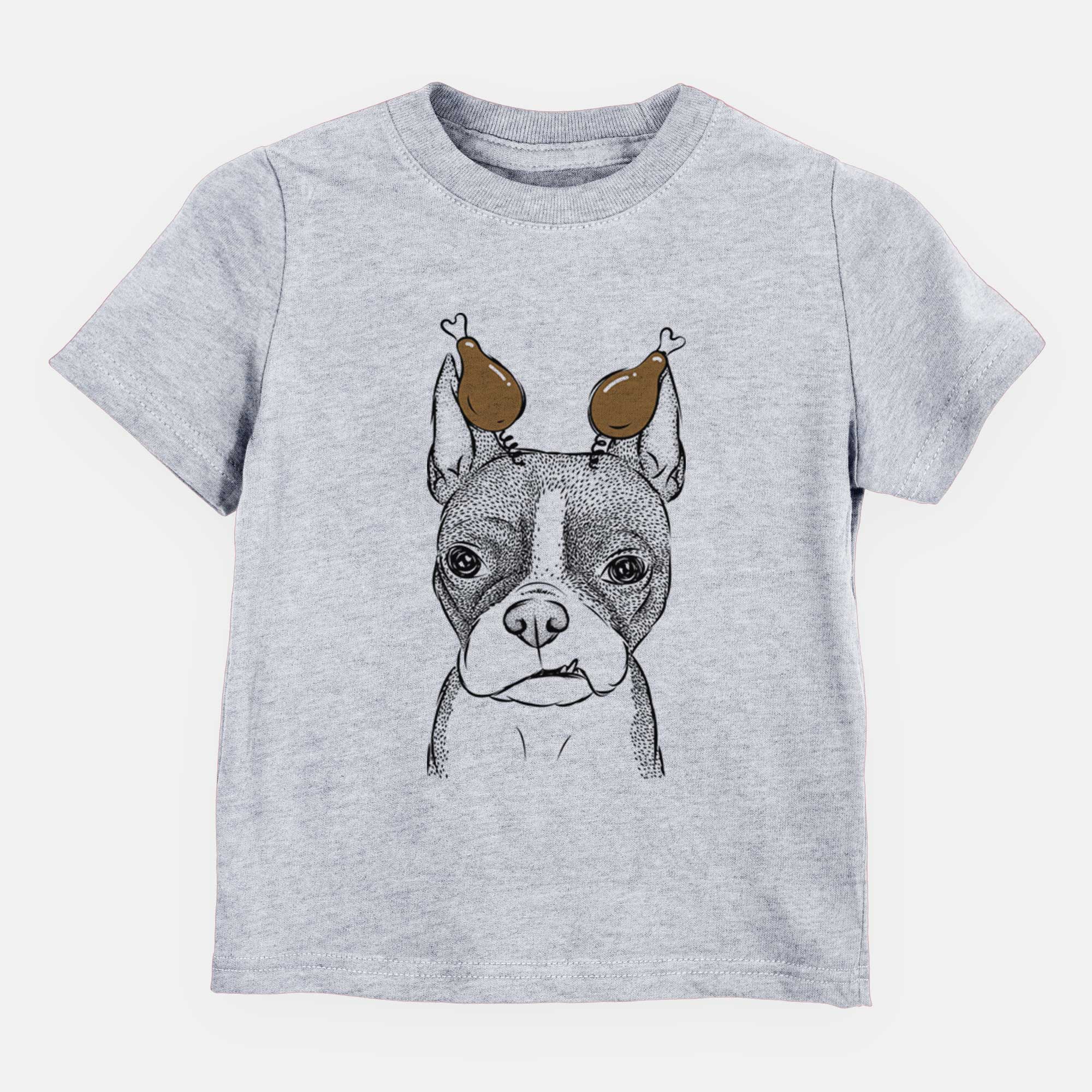 Thanksgiving Bean the Boston Terrier - Kids/Youth/Toddler Shirt