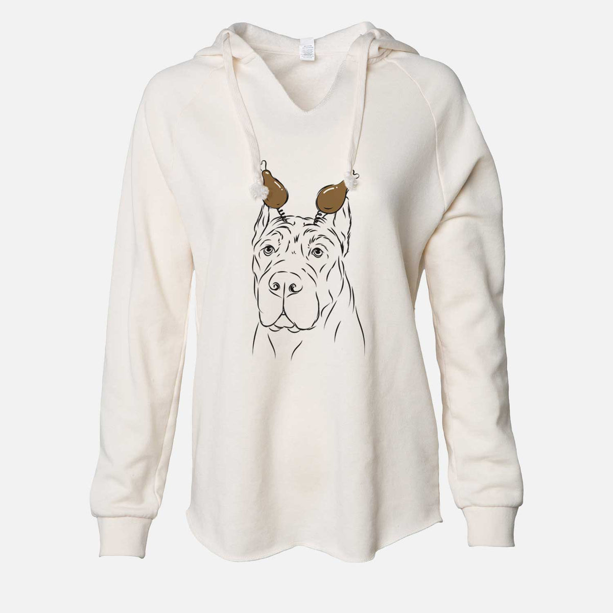Thanksgiving Bearson the Cane Corso - Cali Wave Hooded Sweatshirt