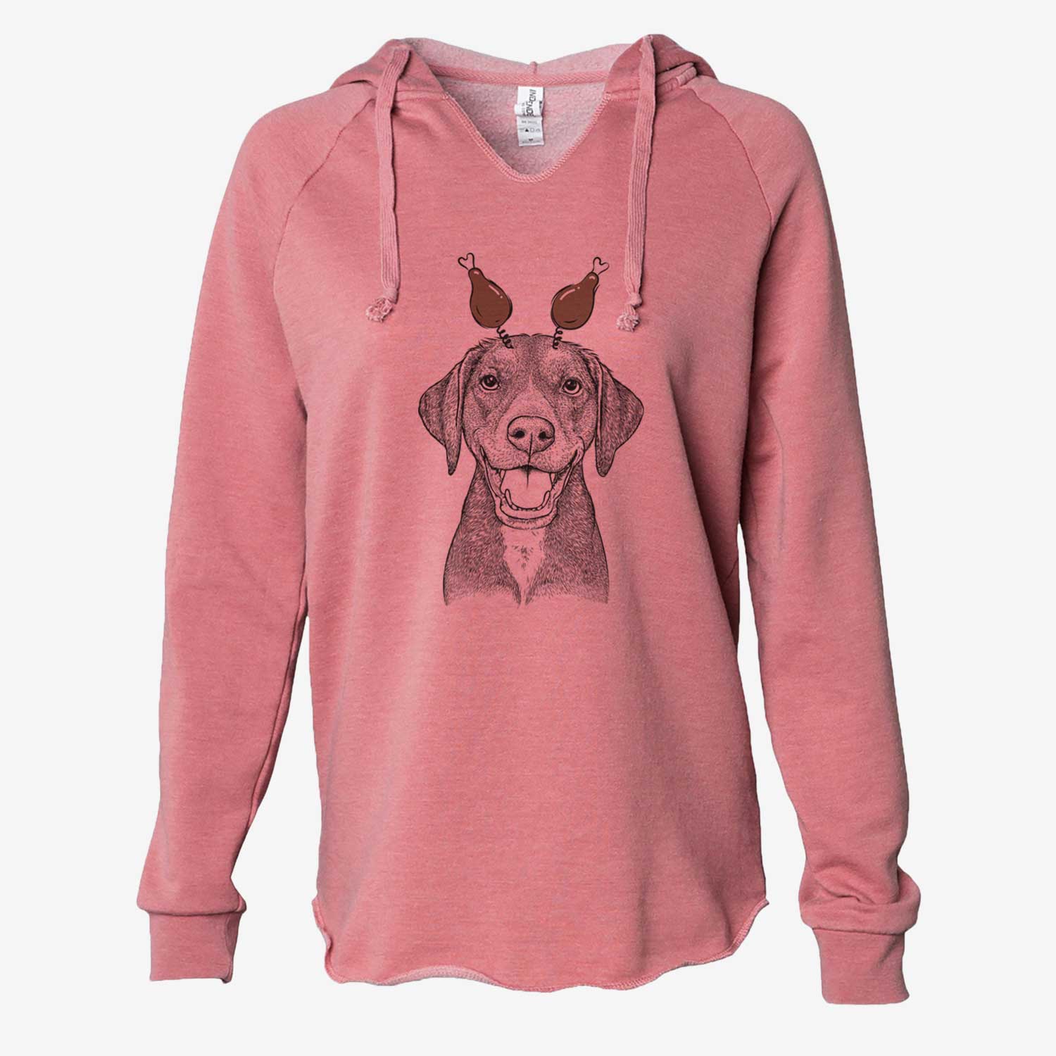 Thanksgiving Beaver the Hound Mix - Cali Wave Hooded Sweatshirt