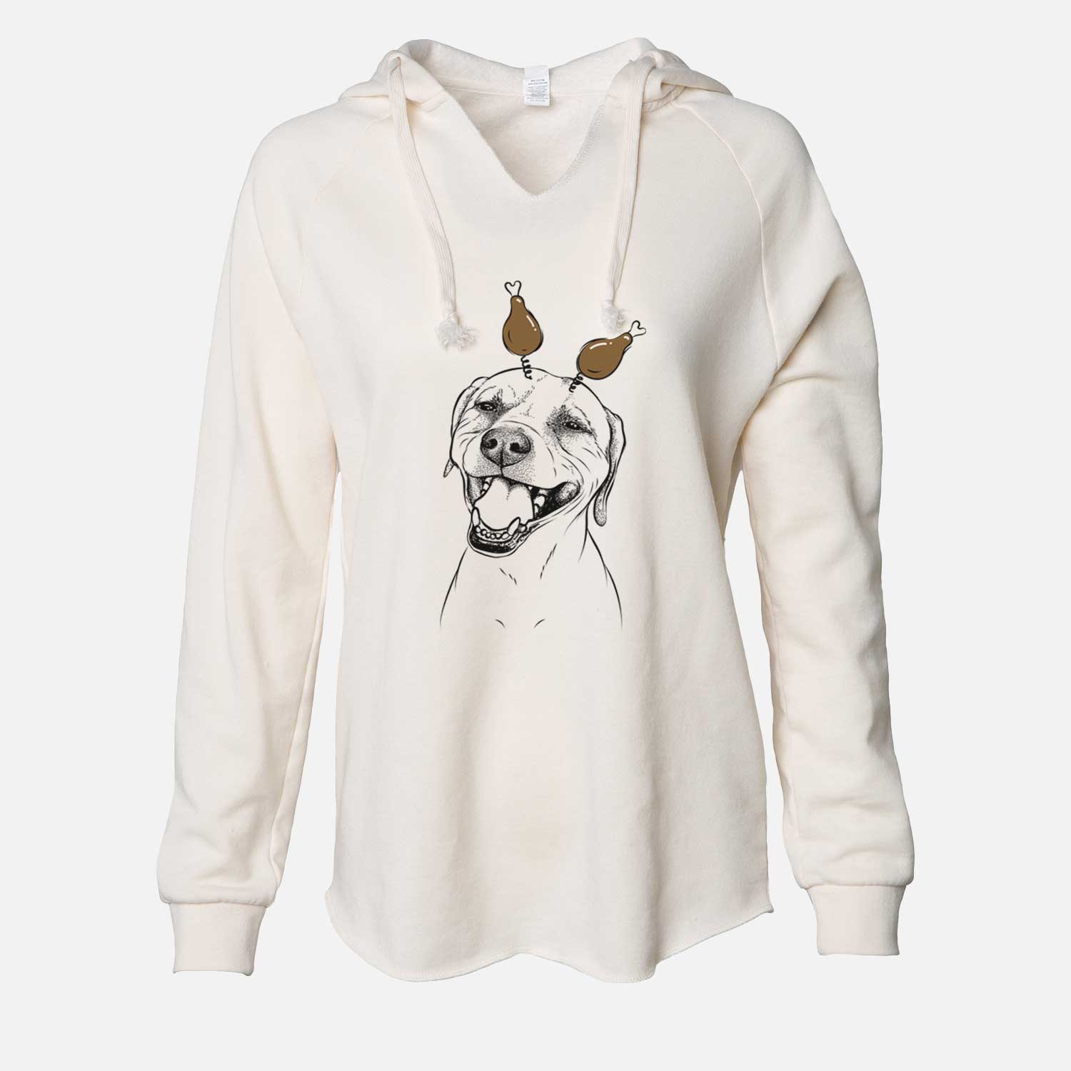 Thanksgiving Beemer the Boxer Pitbull Terrier Mix - Cali Wave Hooded Sweatshirt