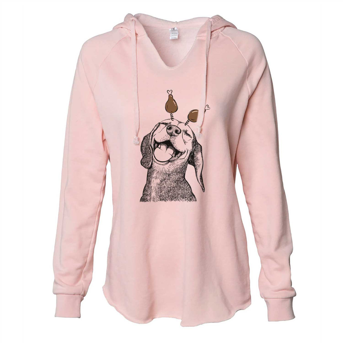 Thanksgiving Belle the Hound Mix - Cali Wave Hooded Sweatshirt