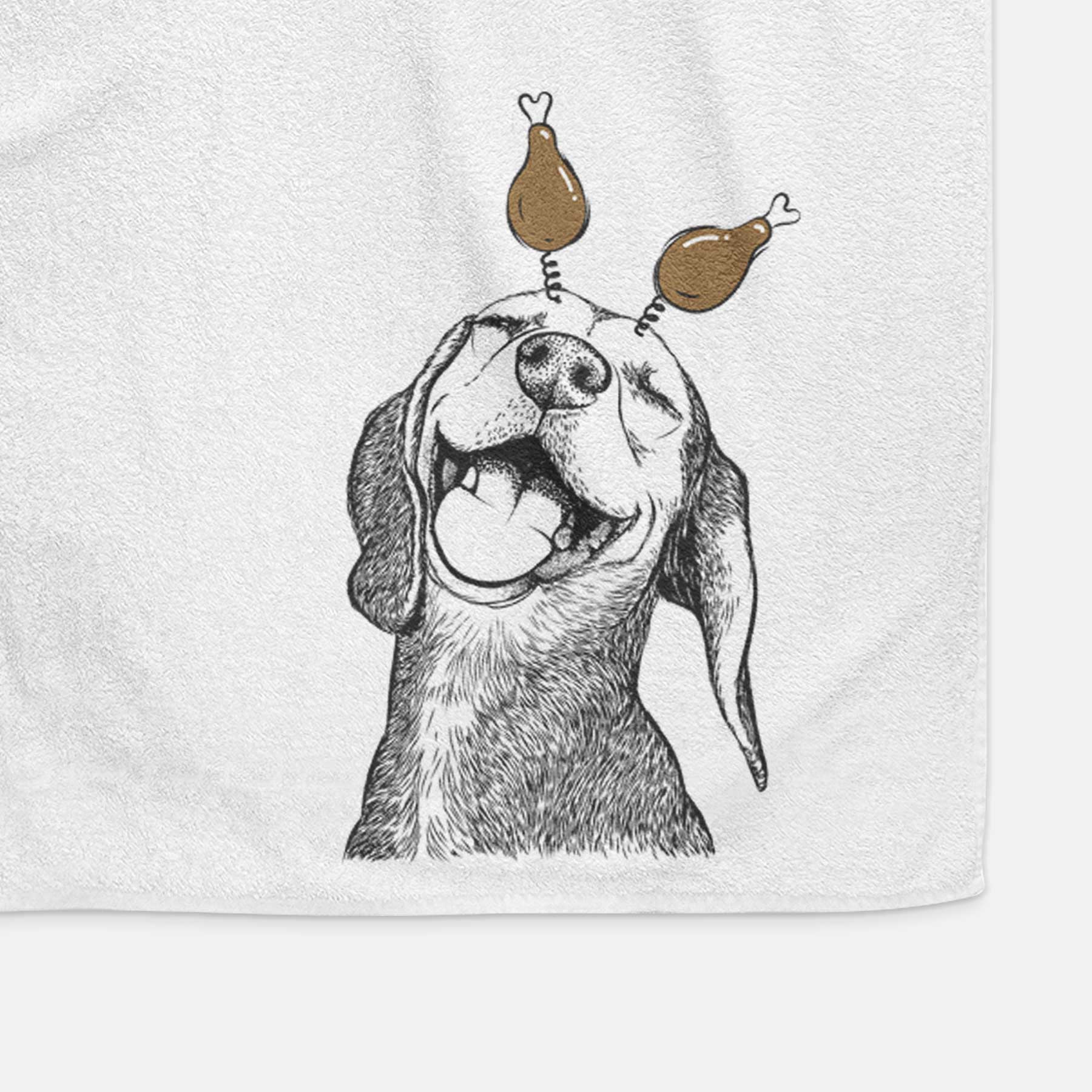 Belle the Hound Mix Decorative Hand Towel