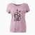 Thanksgiving Belle the Hound Mix - Women's V-neck Shirt