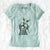 Thanksgiving Belle the Hound Mix - Women's V-neck Shirt